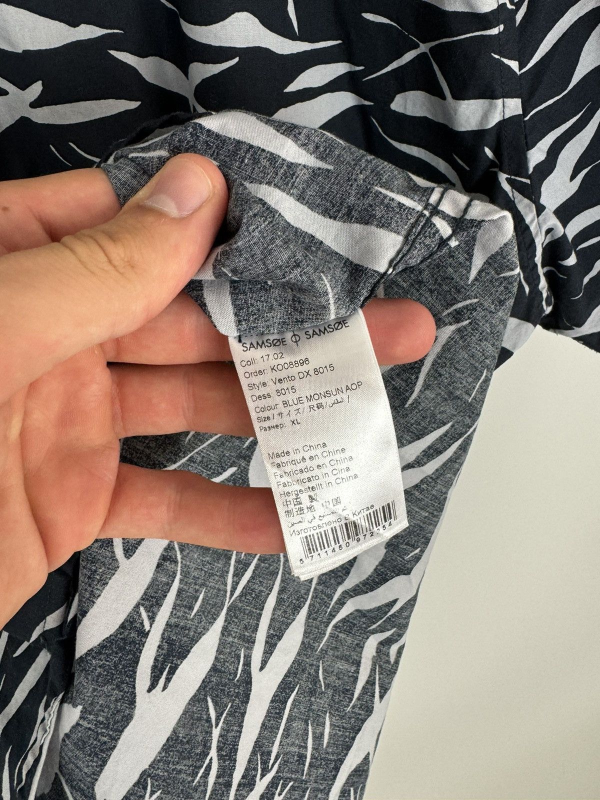 Samsoe Samsoe Samsoe Samsoe Abstract Blue S/S Shirt Size US XL / EU 56 / 4 - 7 Thumbnail