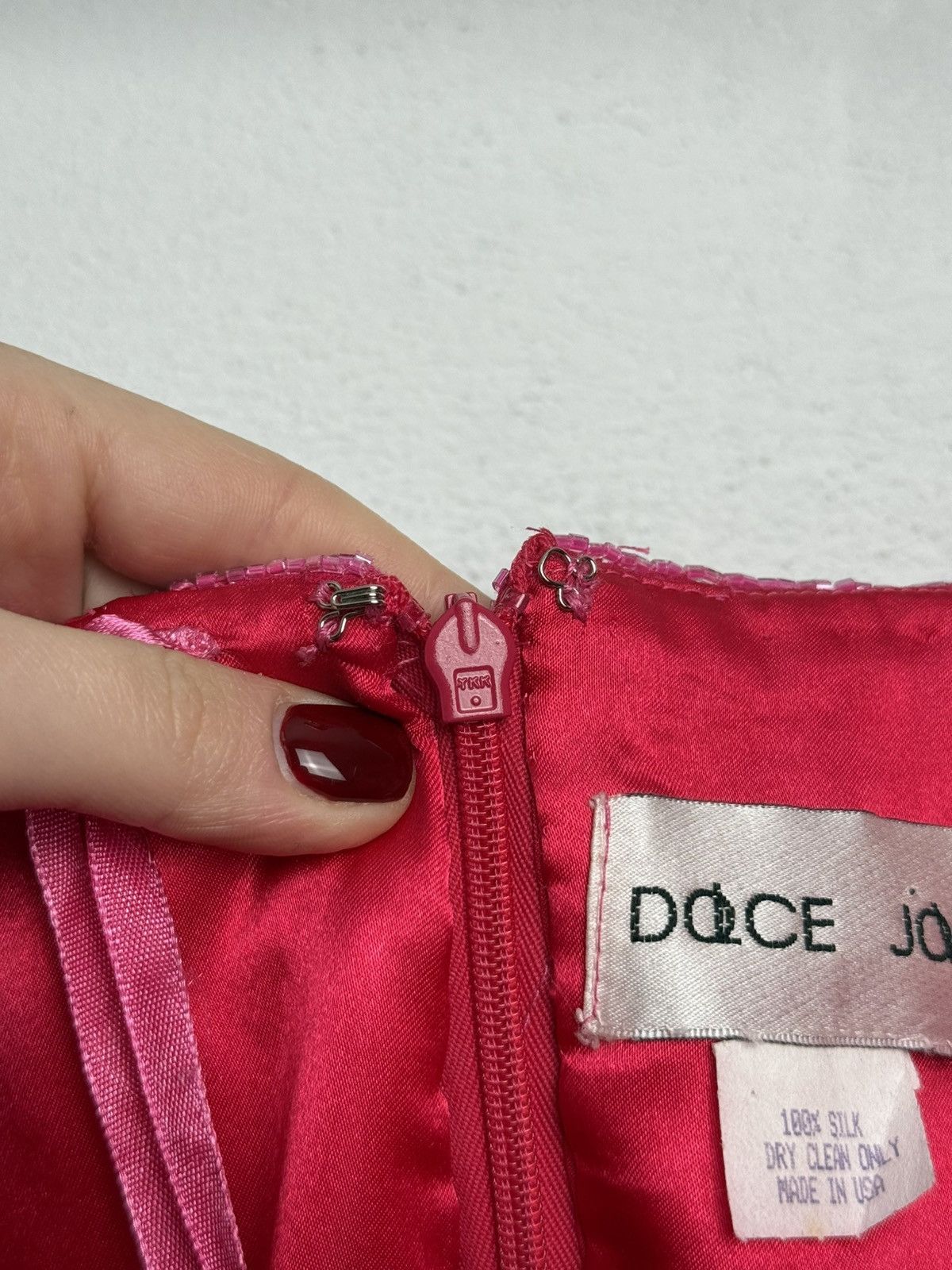 Other Dolce Jovani Silk Beaded Strapless Evening Gown Couture y2k Size M / US 6-8 / IT 42-44 - 16 Thumbnail