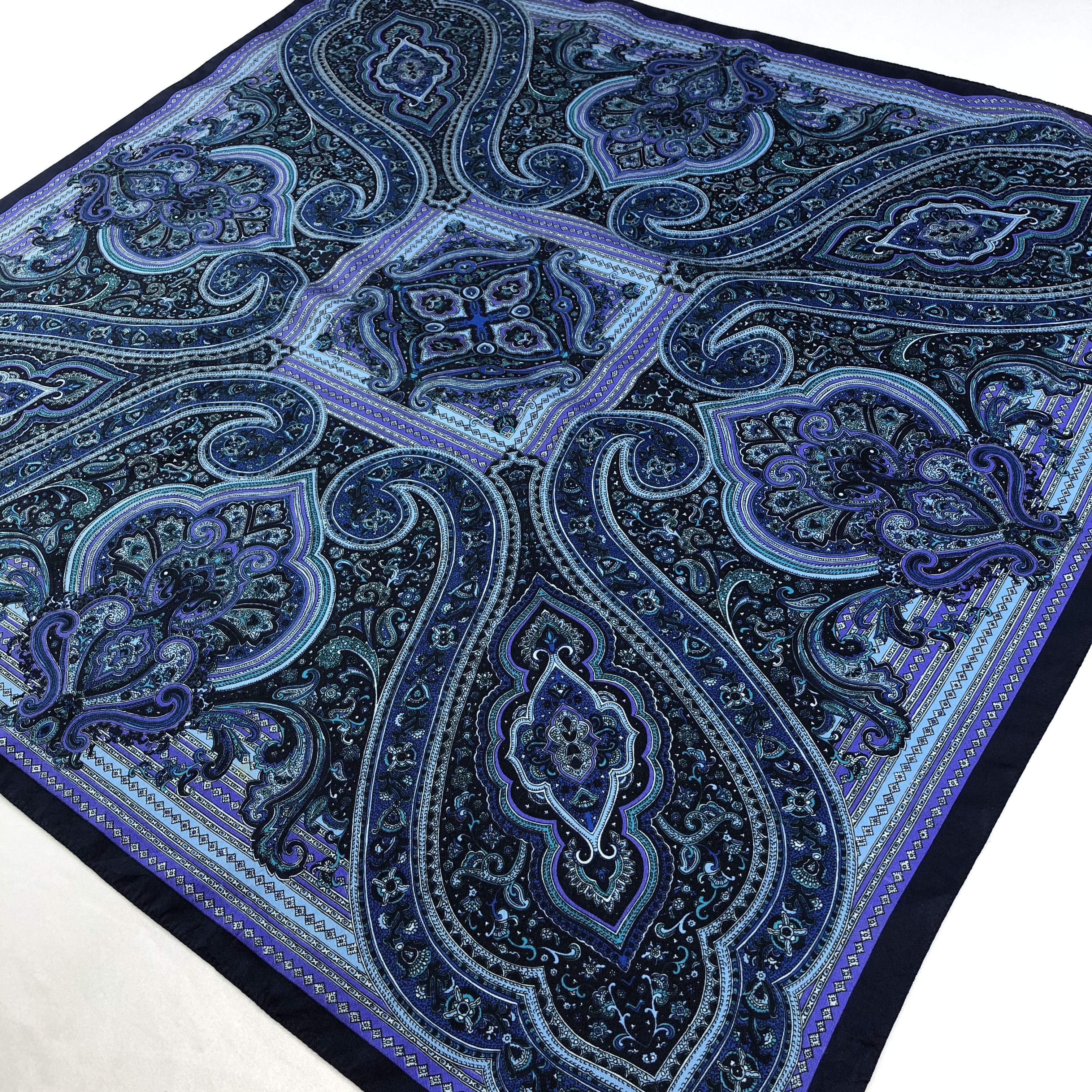 Vintage Tie Rack Paisley Scarf M327 Size ONE SIZE - 3 Thumbnail