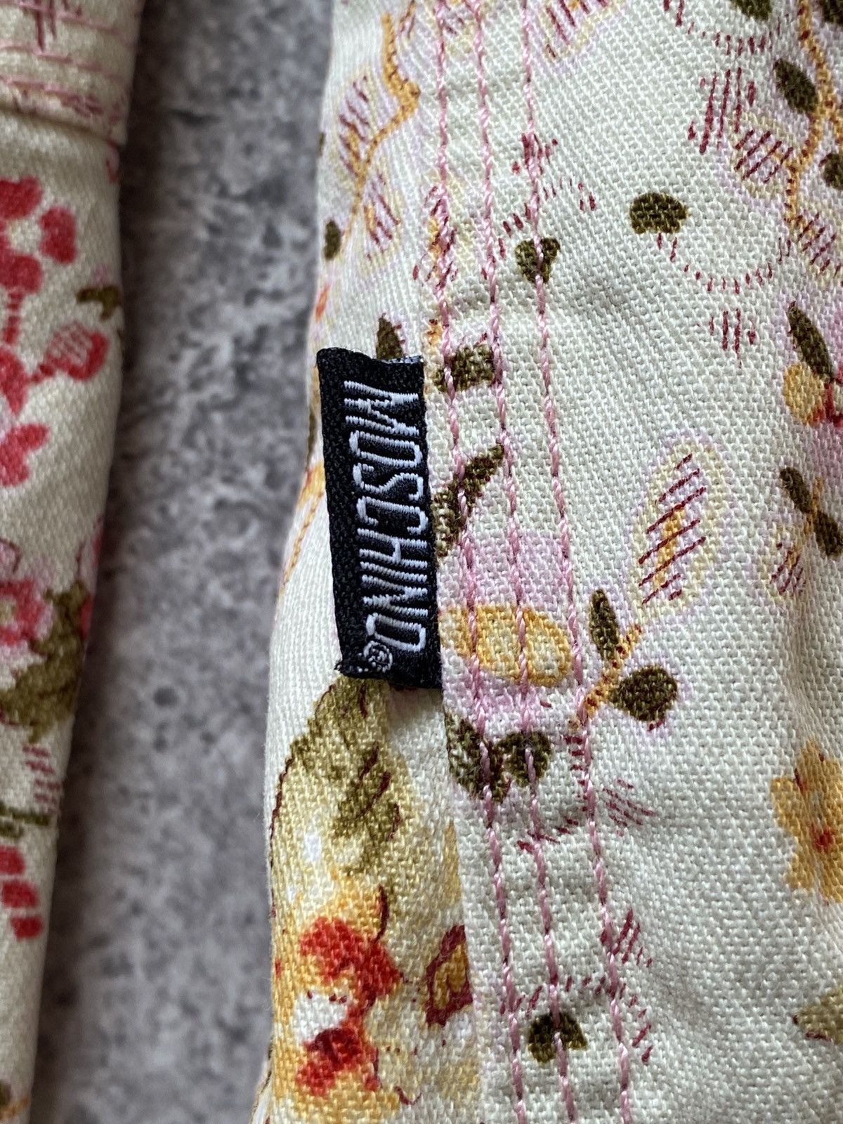 Moschino Moschino Quilted Lined Floral Print Hunting Jacket 40 Italy Size S / US 4 / IT 40 - 6 Thumbnail