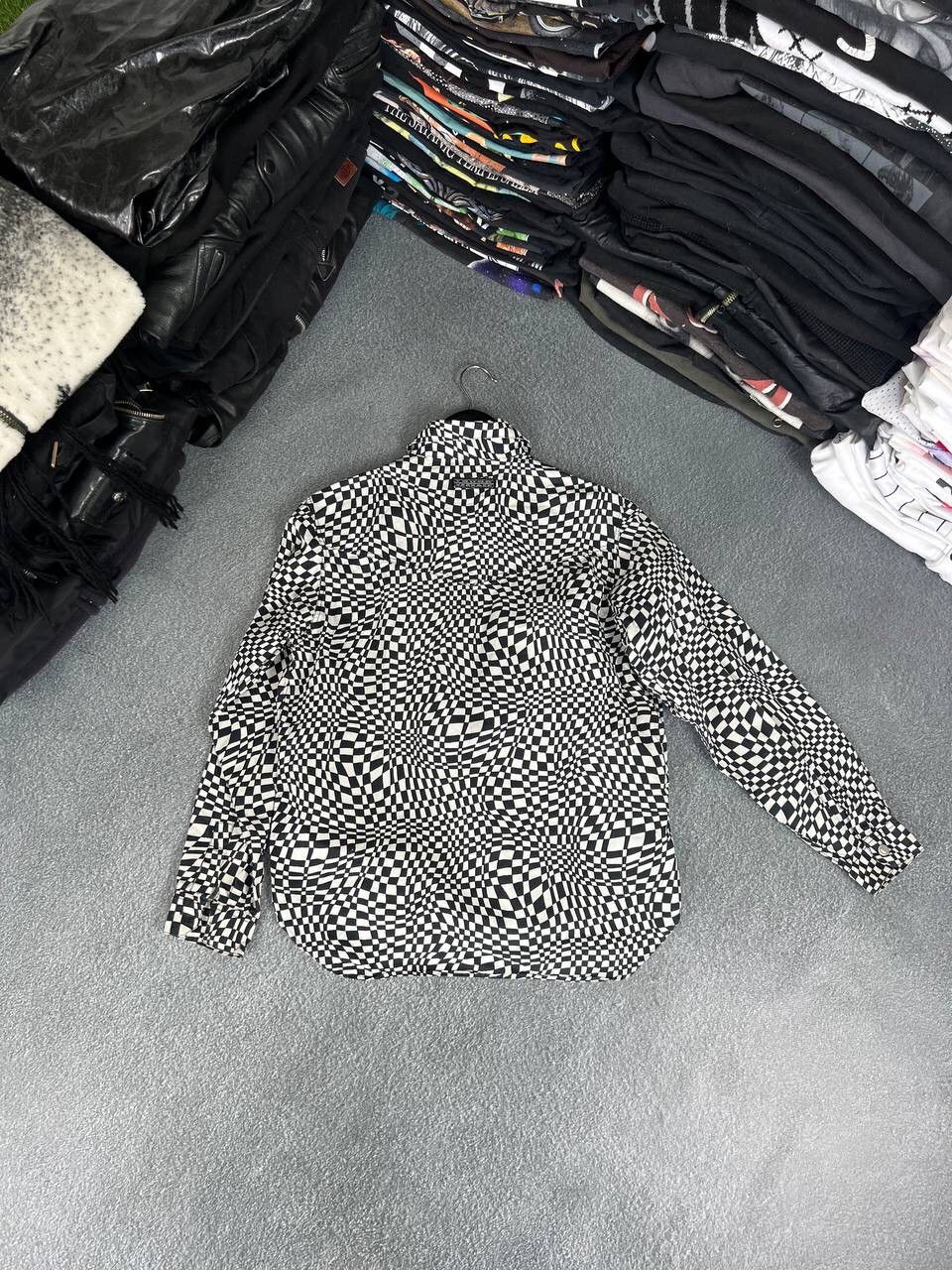Versace Vintage Versace Y2K Checked Button Up Shirt Size M / US 6-8 / IT 42-44 - 7 Thumbnail