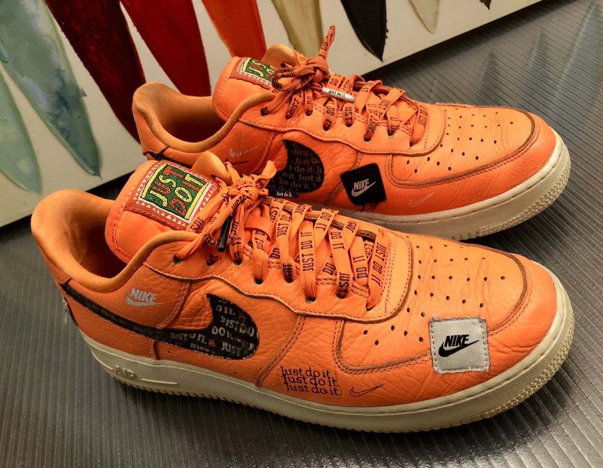 Air force 1 low just do it pack orange on sale