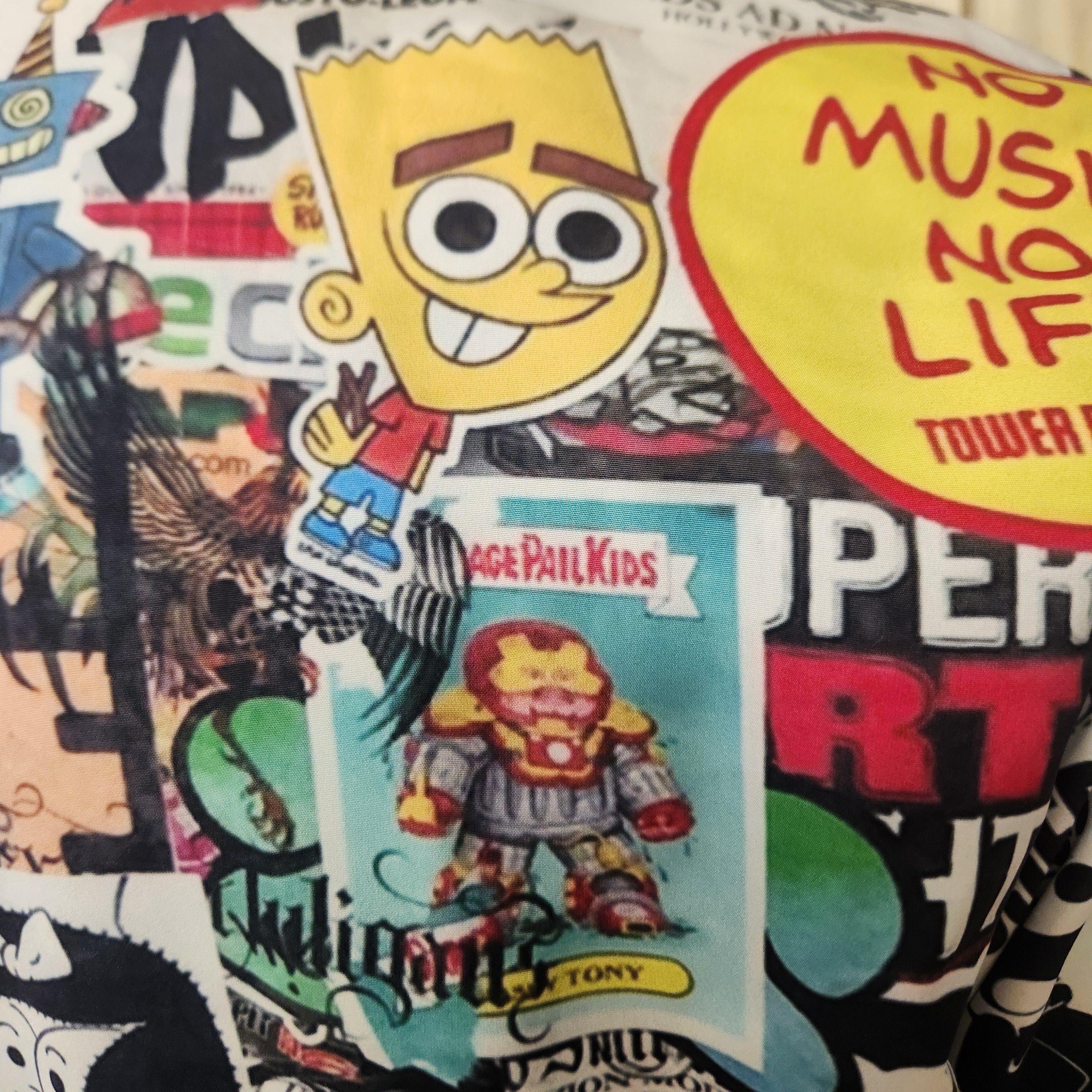 Other cartoon print jacket L zip front Simpsons Garbage Pail Felix Size US L / EU 52-54 / 3 - 5 Thumbnail