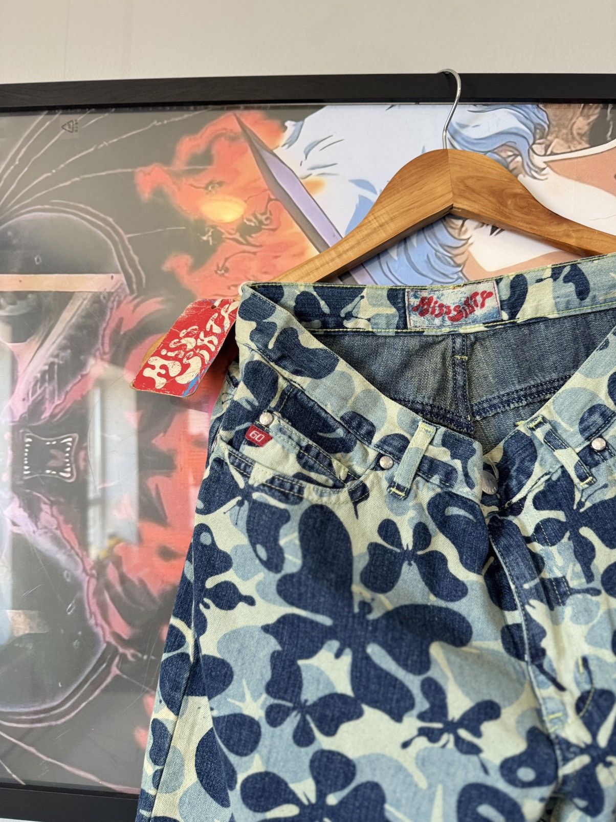 Miss Sixty Vintage Y2K Miss Sixty Flared Low Rise Distressed Jeans Size 29" - 2 Thumbnail