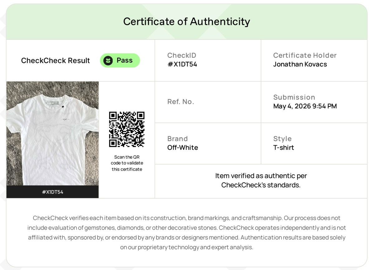 Off-White Off-White Embroidered Logo T-Shirt Size US L / EU 52-54 / 3 - 6 Thumbnail