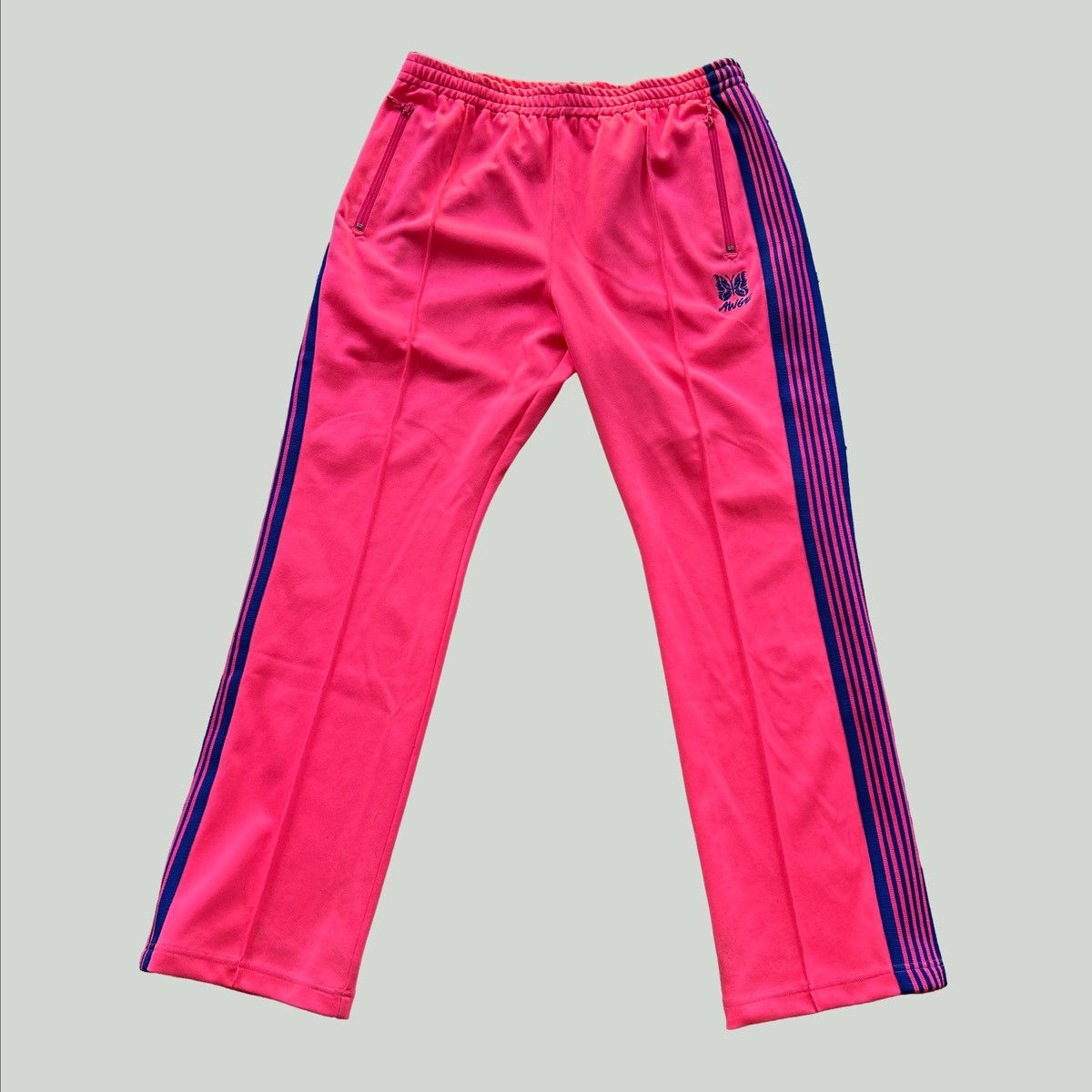 Needles Needles Awge narrow track Pants neon pink Size L | Grailed