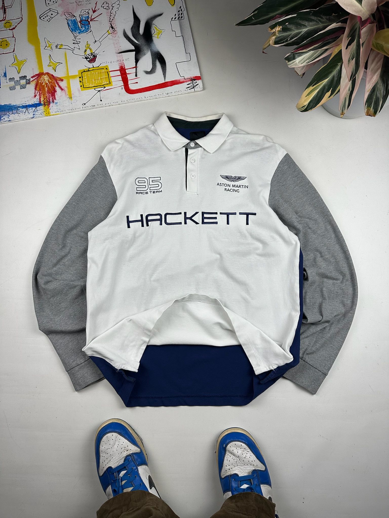 Hackett HACKETT ASTON MARTIN RACING RUGBY LONG SLEEVE POLO SIZE M Size US L / EU 52-54 / 3 - 1 Thumbnail