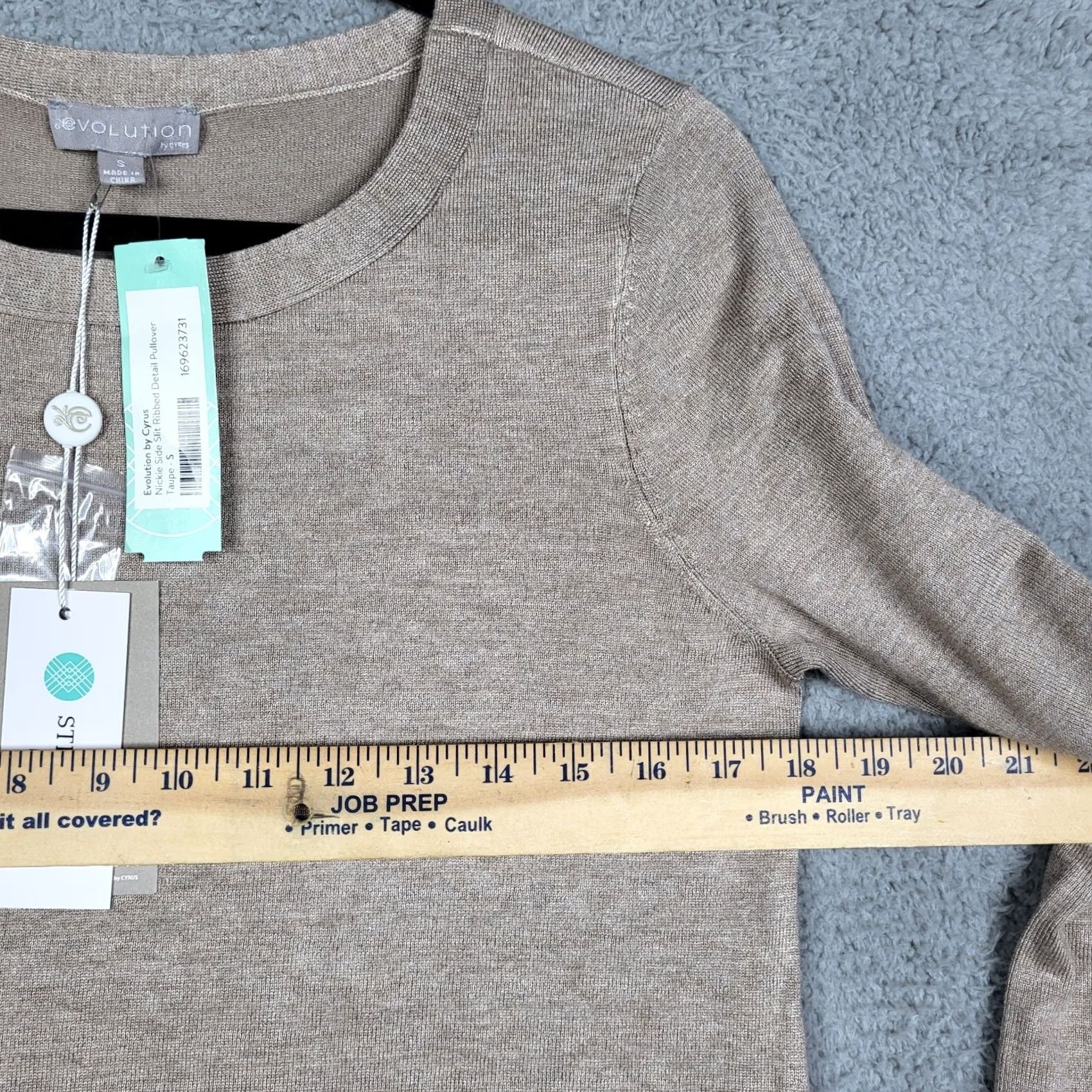 Vintage Evolution Nike Shirt Womens Size S Beige Ribbed Pullover Knit All Seasons Modern 90s Style Size S / US 4 / IT 40 - 4 Thumbnail