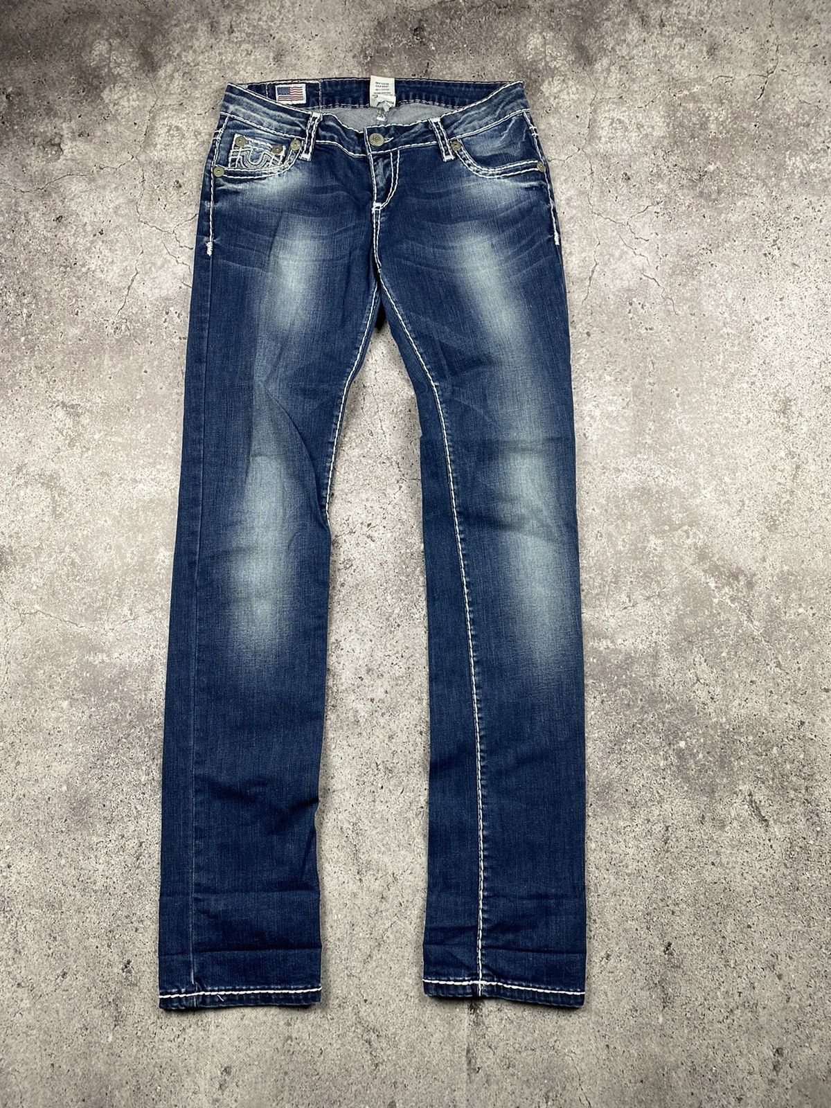 True Religion Rare Vintage True Religion Billy T Jeans Size 31 Y2K Drip Size 31" - 4 Thumbnail
