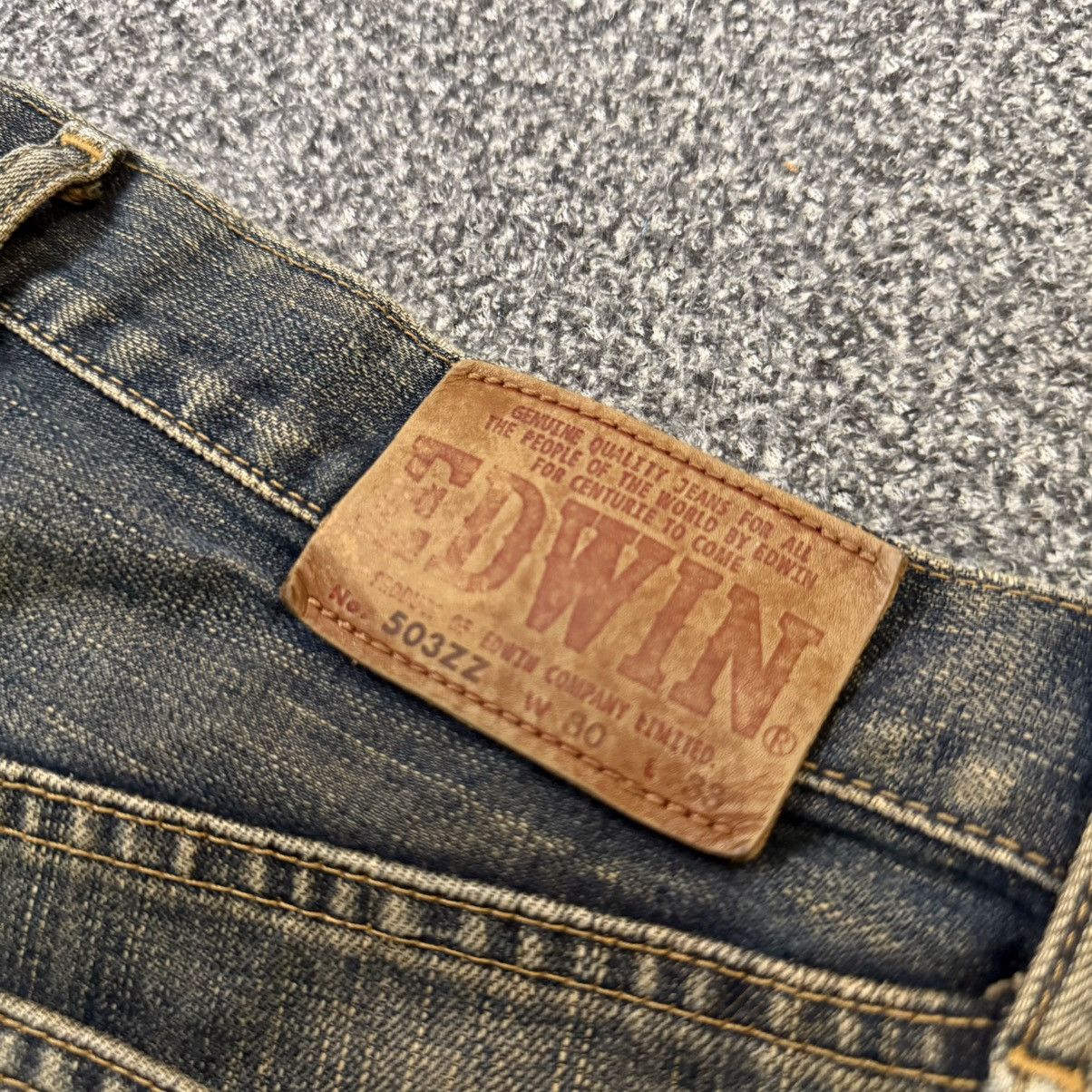If Six Was Nine 🔥🇯🇵 Japanese Archival Edwin 503 Mud Rusty Denim Size US 30 / EU 46 - 10 Thumbnail