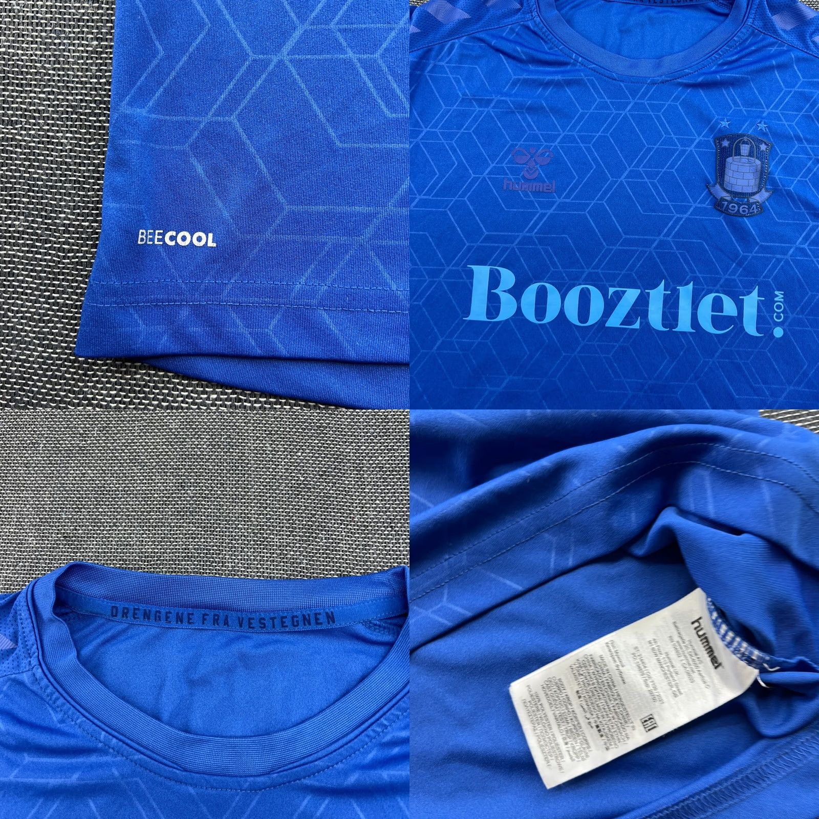 Hummel Hummel Brondby 2021 2022 Away Football Jersey Mens 2XL Blue Short Sleeve Pullover Round Neck Athletic Sports Shirt Size US XXL / EU 58 / 5 - 8 Thumbnail