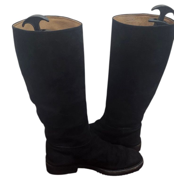 Gravati Gravati Black Suede Knee High Boots Vibram Gumlite Sole 9M Size US 9 / IT 39 - 9 Thumbnail