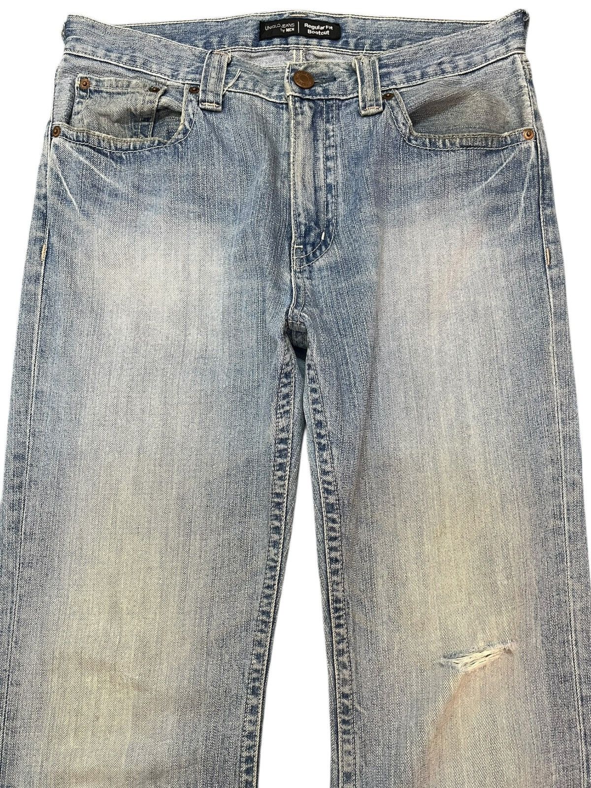 Japanese Brand × Jun Takahashi × Uniqlo Vintage Uniqlo Regular Fit BootCut Denim Size US 32 / EU 48 - 2 Thumbnail
