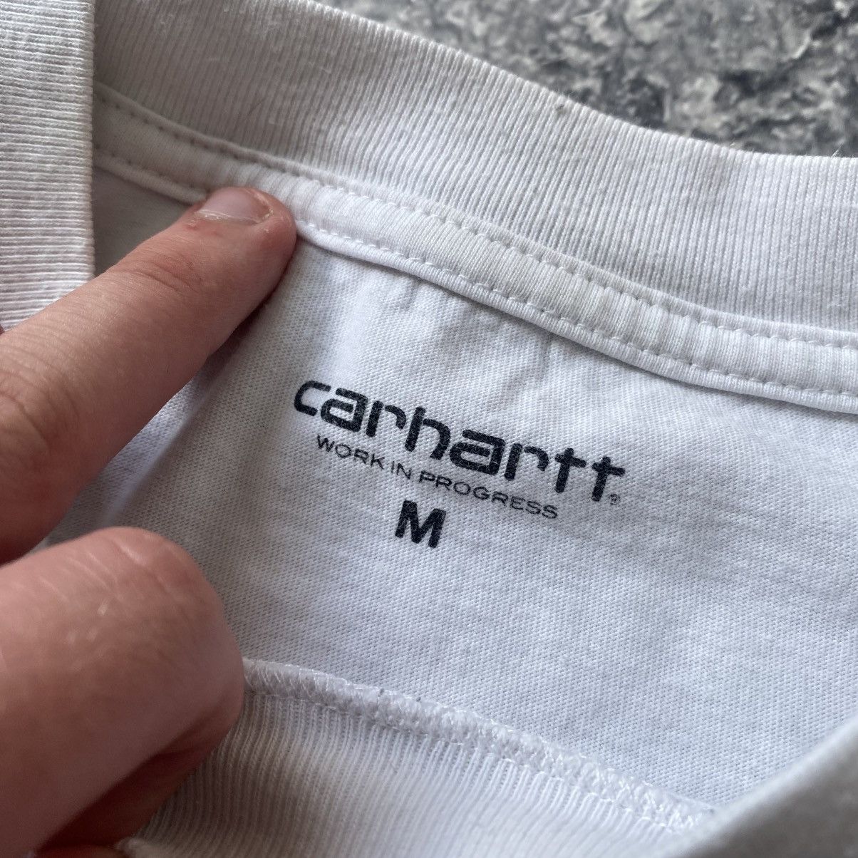 Carhartt Men’s Carhartt Wip big logo designer y2k Streetwear tee Size US M / EU 48-50 / 2 - 12 Thumbnail