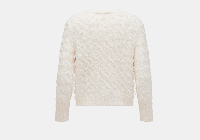 Dior o1w1db10326 514W05 Twinset Sweater in Ecru Size M / US 6-8 / IT 42-44 - 2 Thumbnail