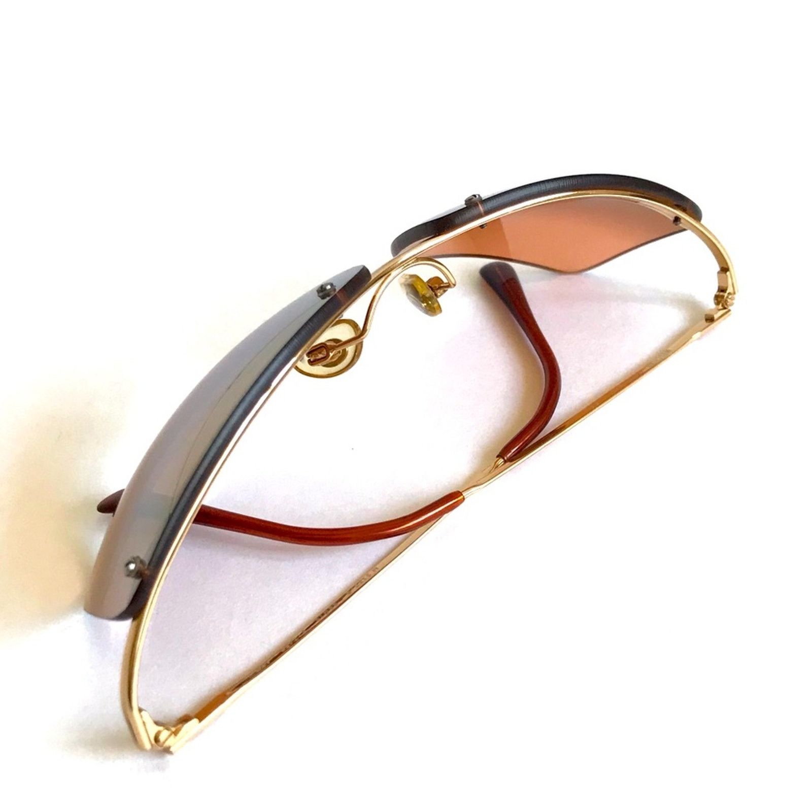 Moschino MOSCHINO 1990's Rimless Iridescent ROSE GOLD Sunglasses Size ONE SIZE - 9 Thumbnail