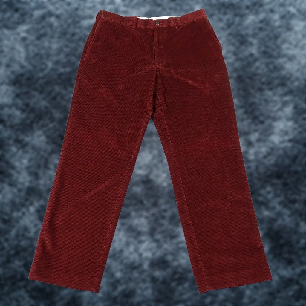 Lands' End Lands' End Pants Mens 34x28 Red Corduroy Traditional Fit Chino Casual VTG Size US 34 / EU 50 - 1 Thumbnail
