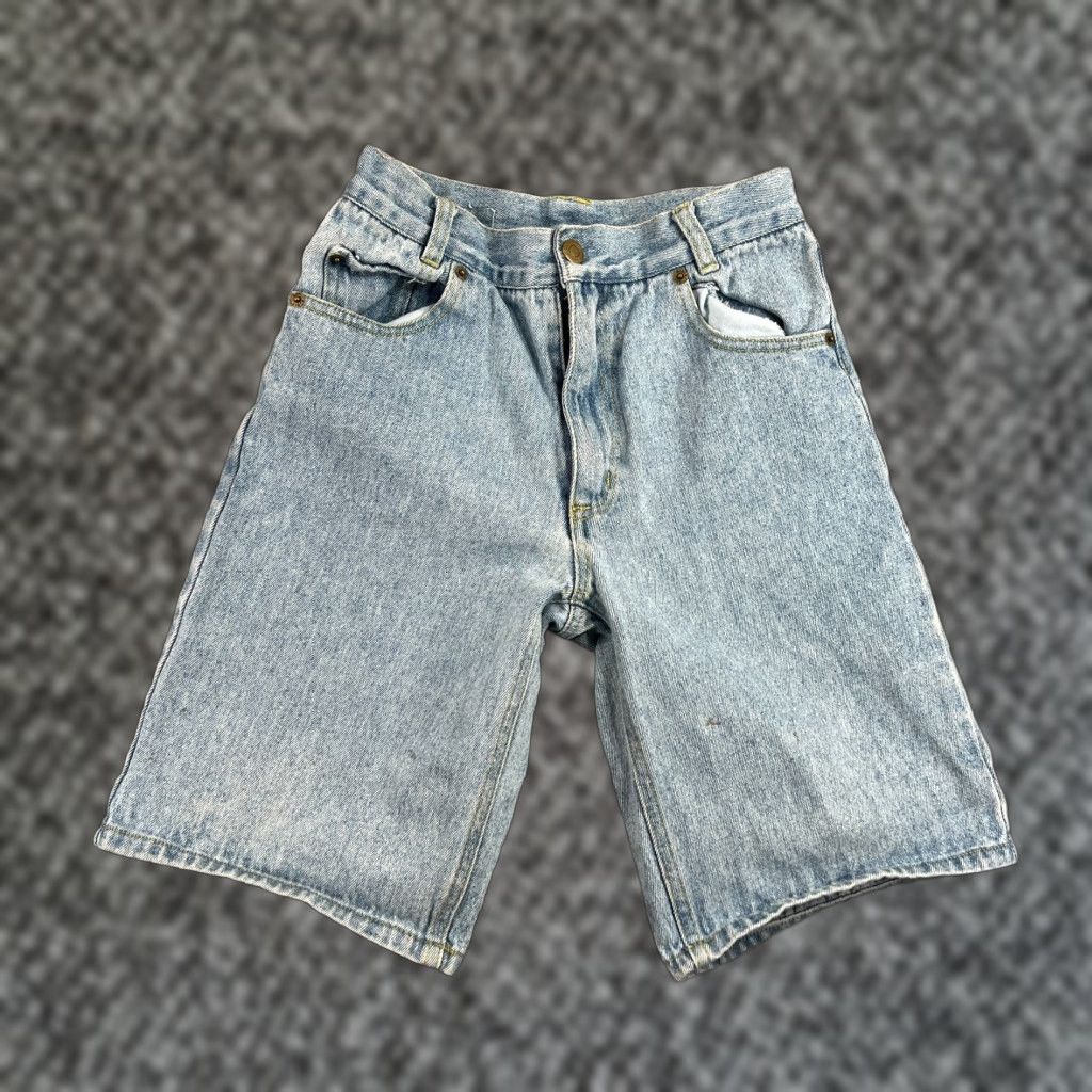 Bugle Boy VINTAGE Bugle Boy Jeans Bermuda Shorts 25" Light Blue Denim Casual Mens 90s Vintage Size US 26 / EU 42 - 1 Thumbnail
