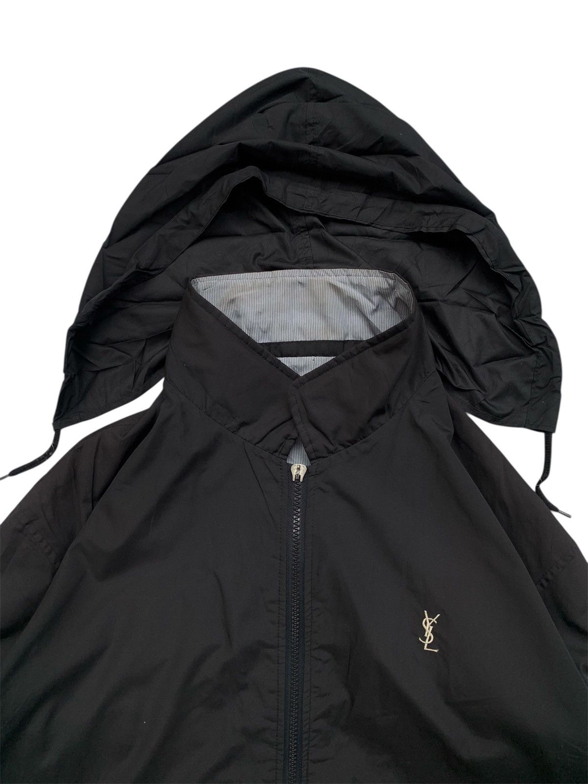 Yves Saint Laurent Vintage ysl hidden hoodie windbreaker jacket Size US M / EU 48-50 / 2 - 2 Thumbnail