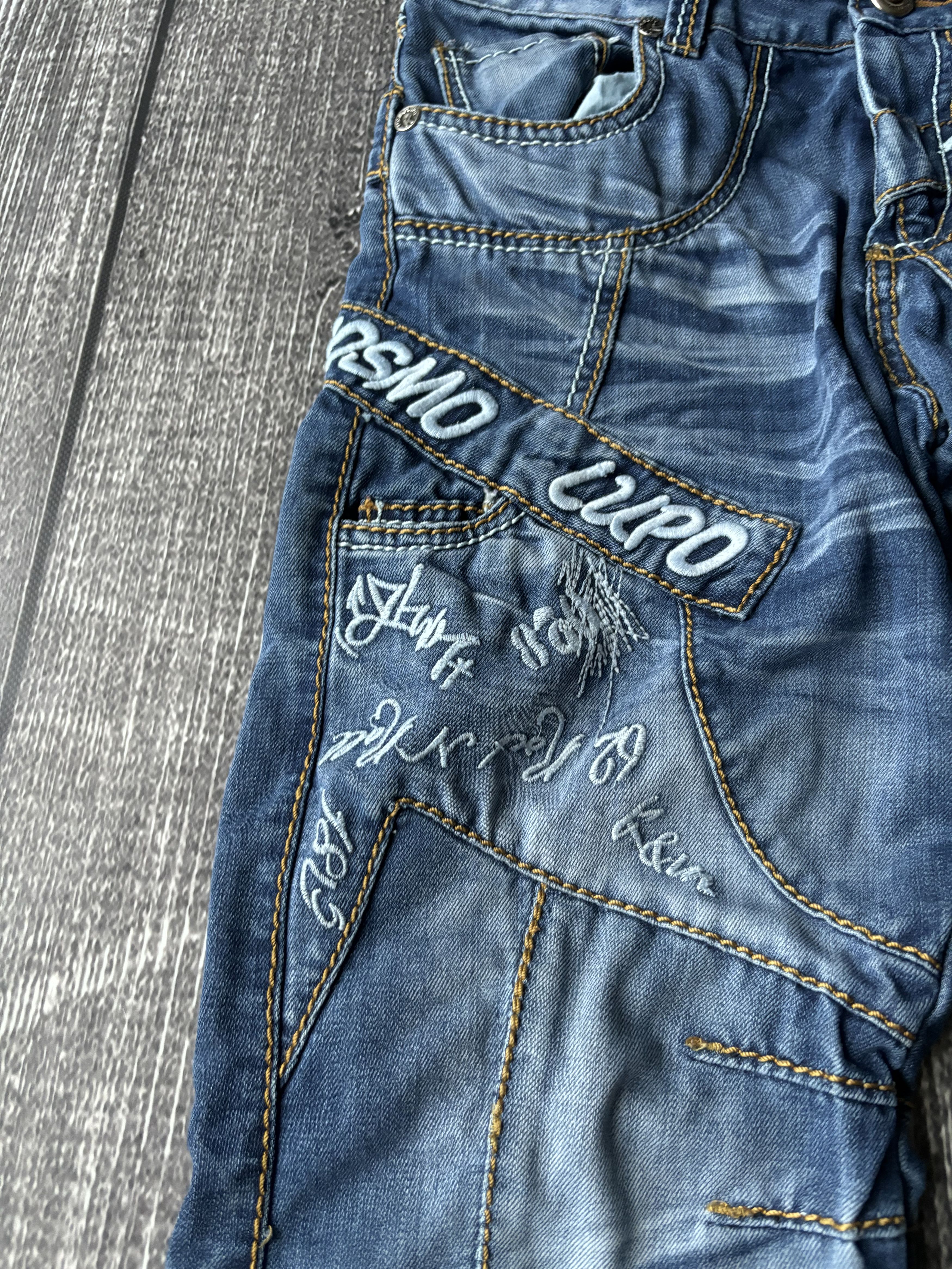 Designer Vintage Rick Owens Junya Watanabe Style Distressed Jeans Size US 32 / EU 48 - 3 Thumbnail