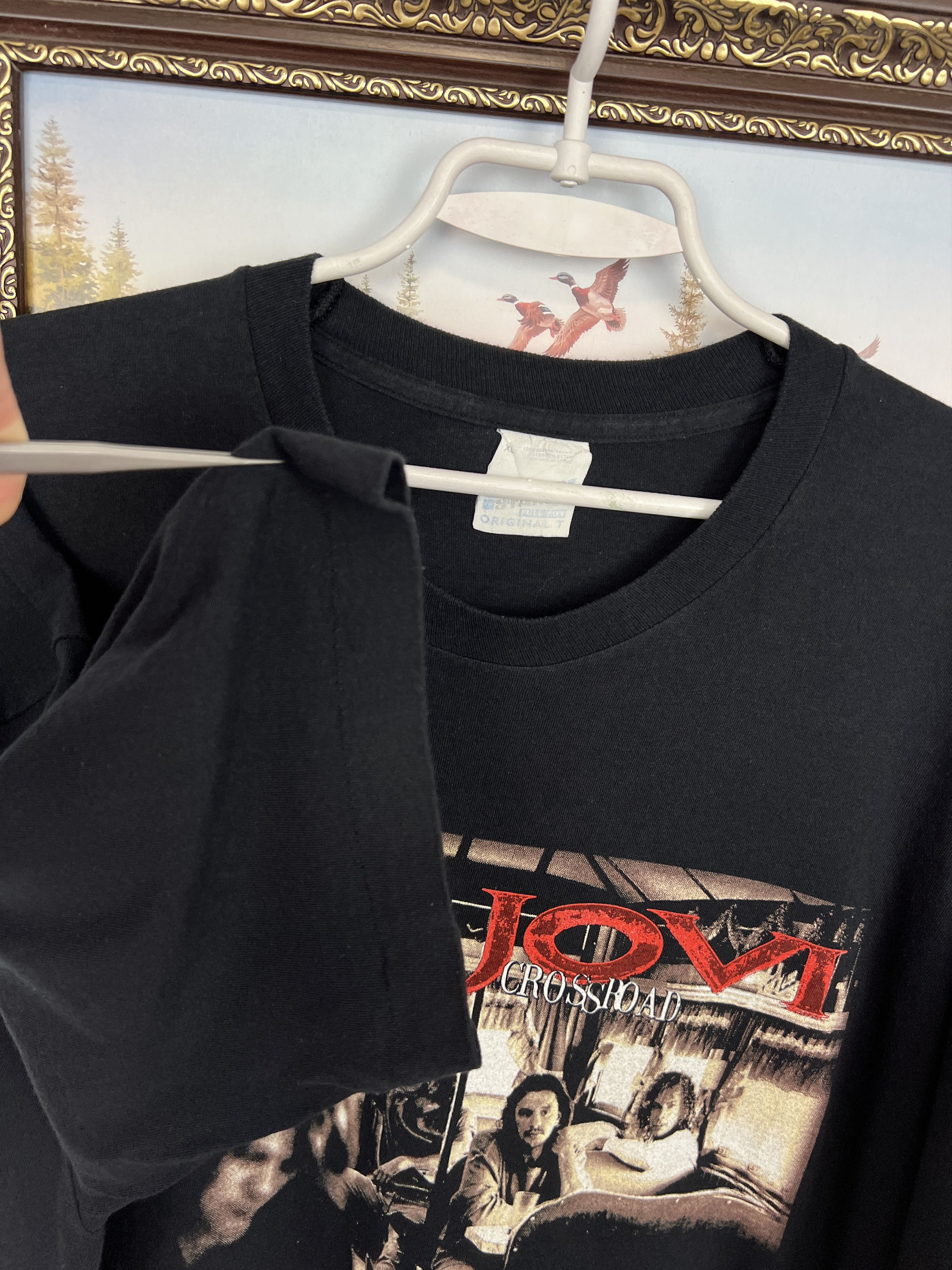 Vintage Vintage 90's Bon Jovi Cross Road European Shirt Tee Hype Size US XL / EU 56 / 4 - 8 Thumbnail
