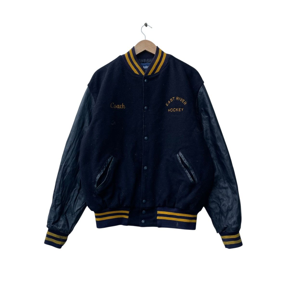 Vintage 💥 Holloway College East River Hockey Club Varsity Letterman Size US M / EU 48-50 / 2 - 2 Thumbnail
