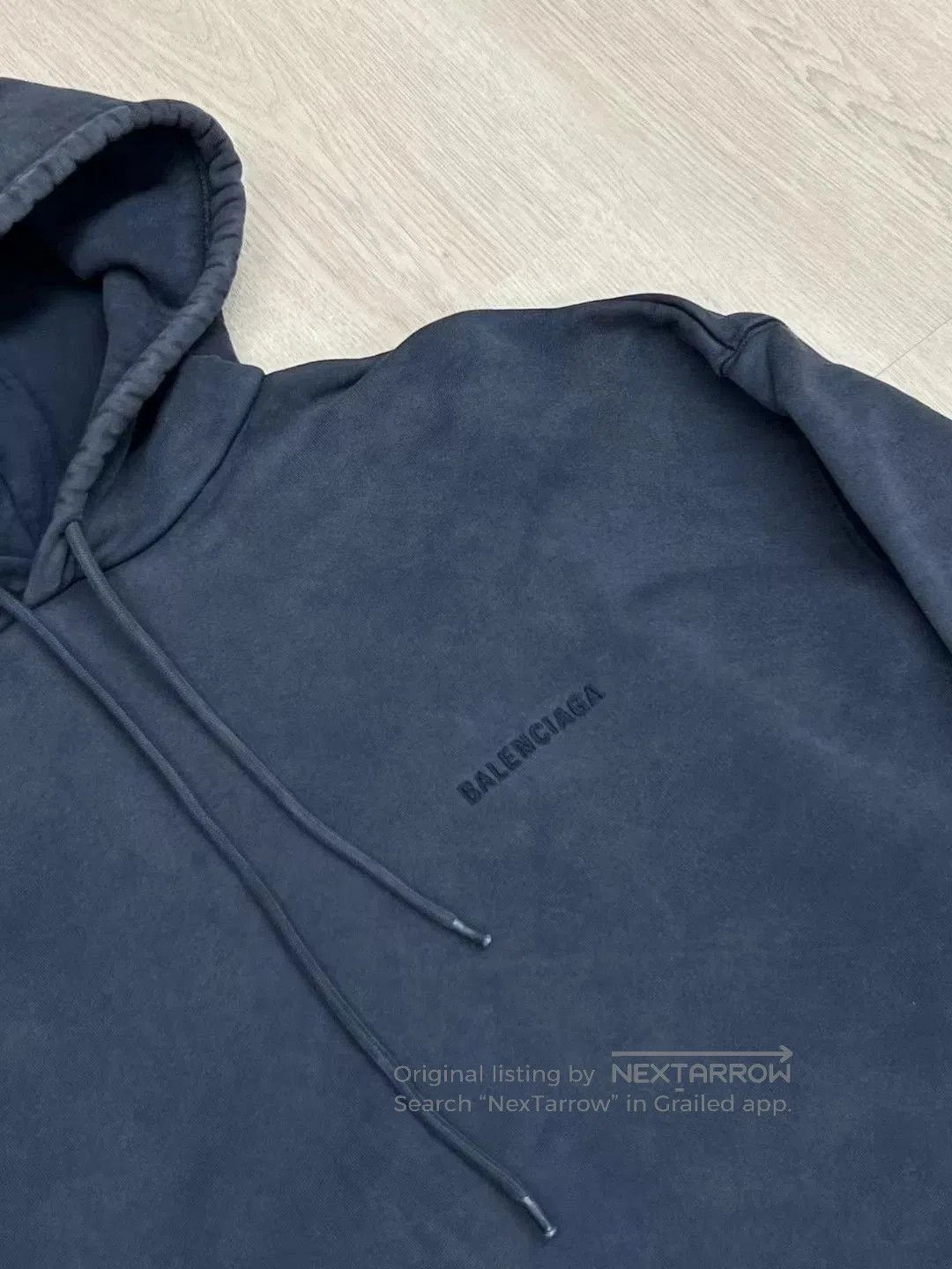 Balenciaga Balenciaga Gray Embroidered Hoodie XS. Size US XS / EU 42 / 0 - 2 Thumbnail
