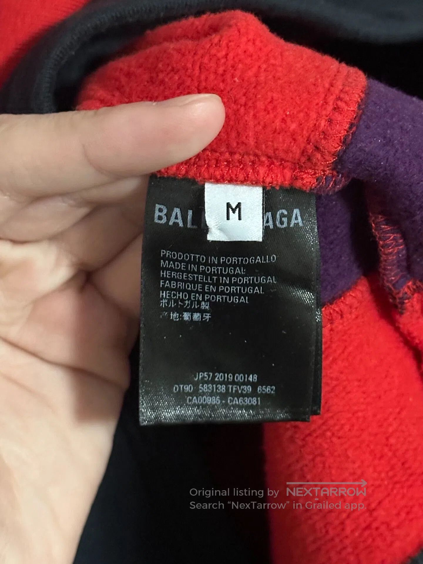 Balenciaga balenciaga red high-neck half-zip sweatshirt. Size US M / EU 48-50 / 2 - 3 Thumbnail