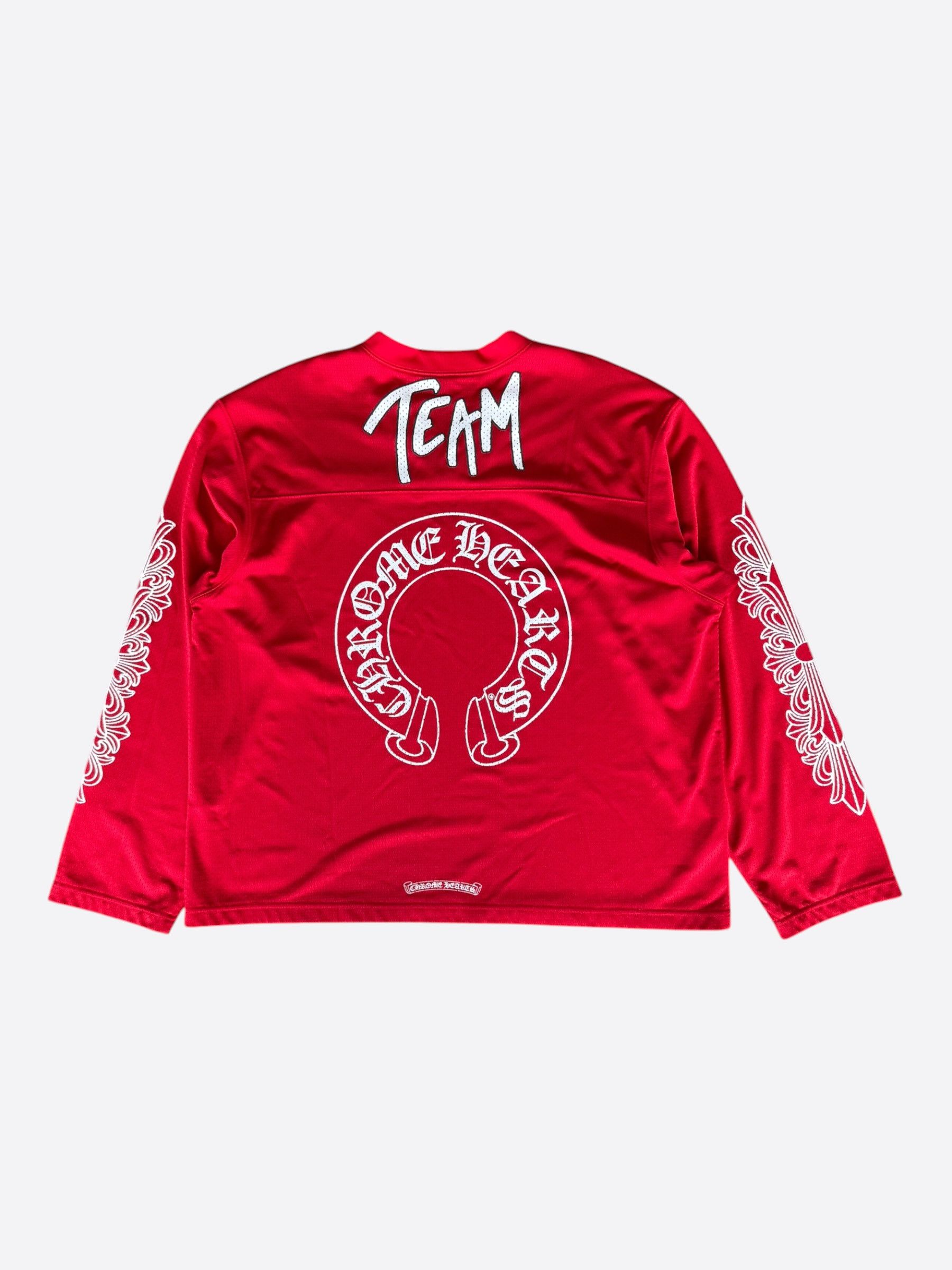 Chrome Hearts Matty Boy Red Form Mesh Jersey Longsleeve T-Shirt Size US XL / EU 56 / 4 - 2 Thumbnail