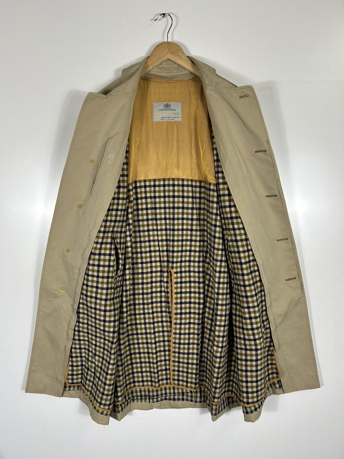 Aquascutum ⚡️Vintage Aquascutum London Button Long Coat Jacket Size US M / EU 48-50 / 2 - 9 Thumbnail