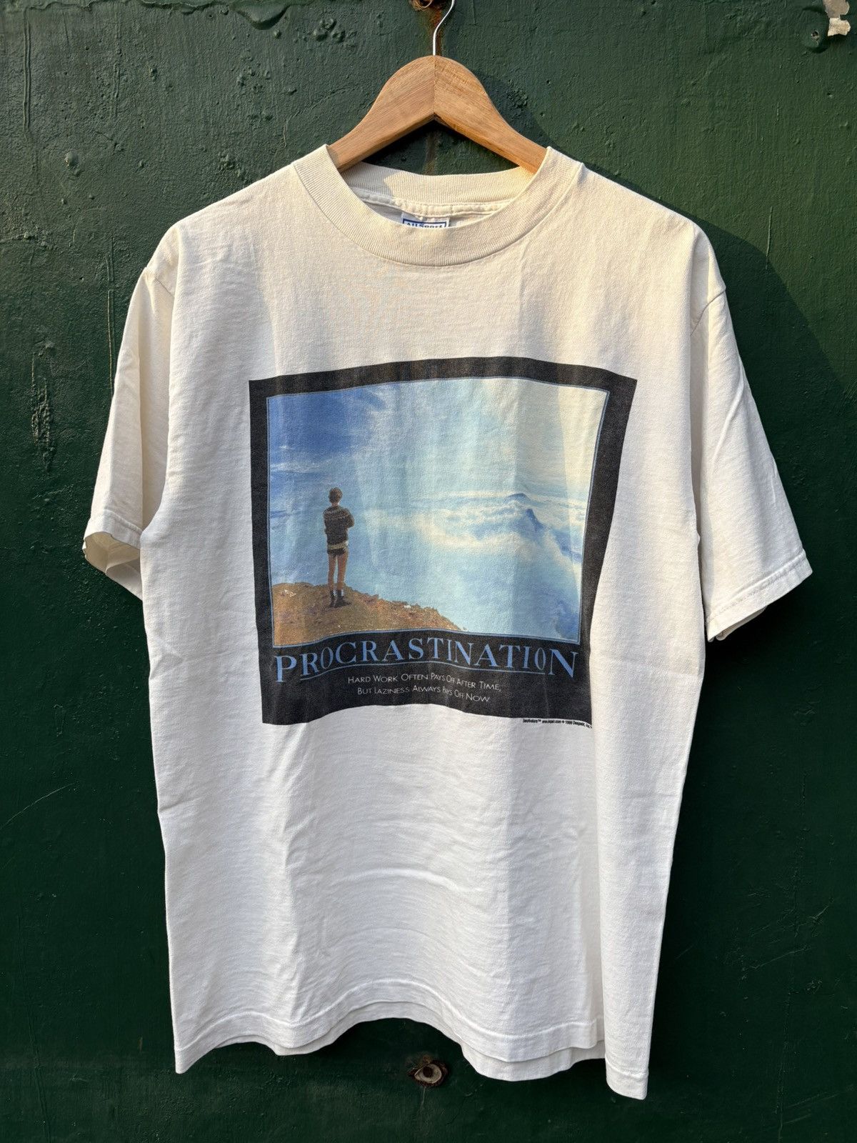Vintage 90s Vintage Despair Procrastination Shirt Size US L / EU 52-54 / 3 - 2 Thumbnail