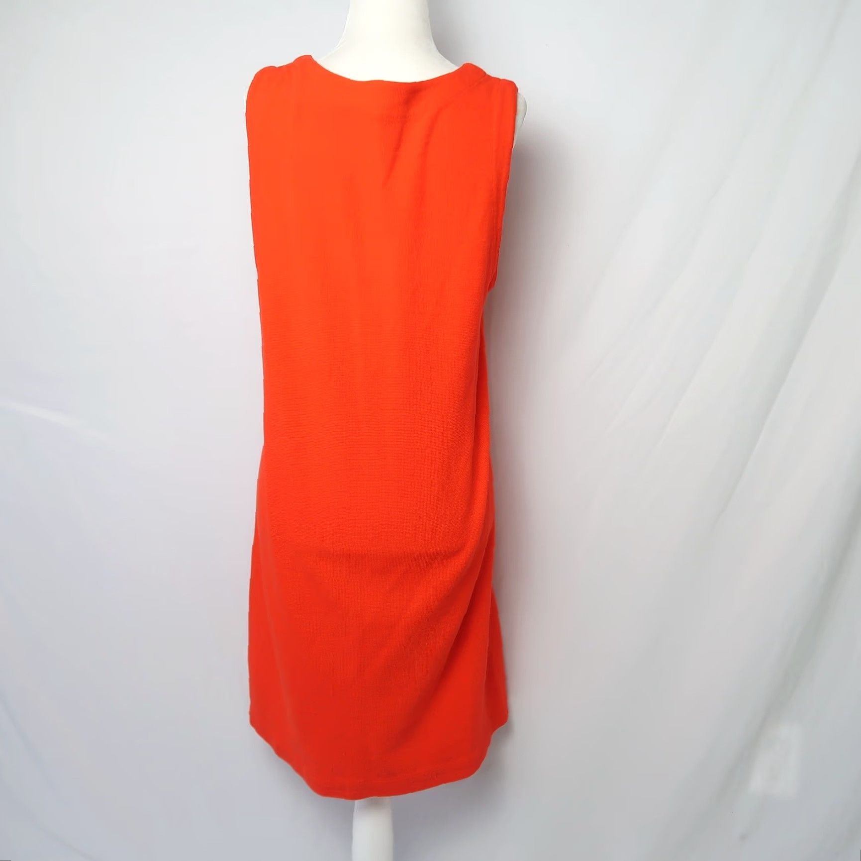 Vintage VINTAGE 90s Only bright orange knit zip front mini jumper dress M Clothing/Bohemian style? (But must use only original words). Size M / US 6-8 / IT 42-44 - 4 Thumbnail