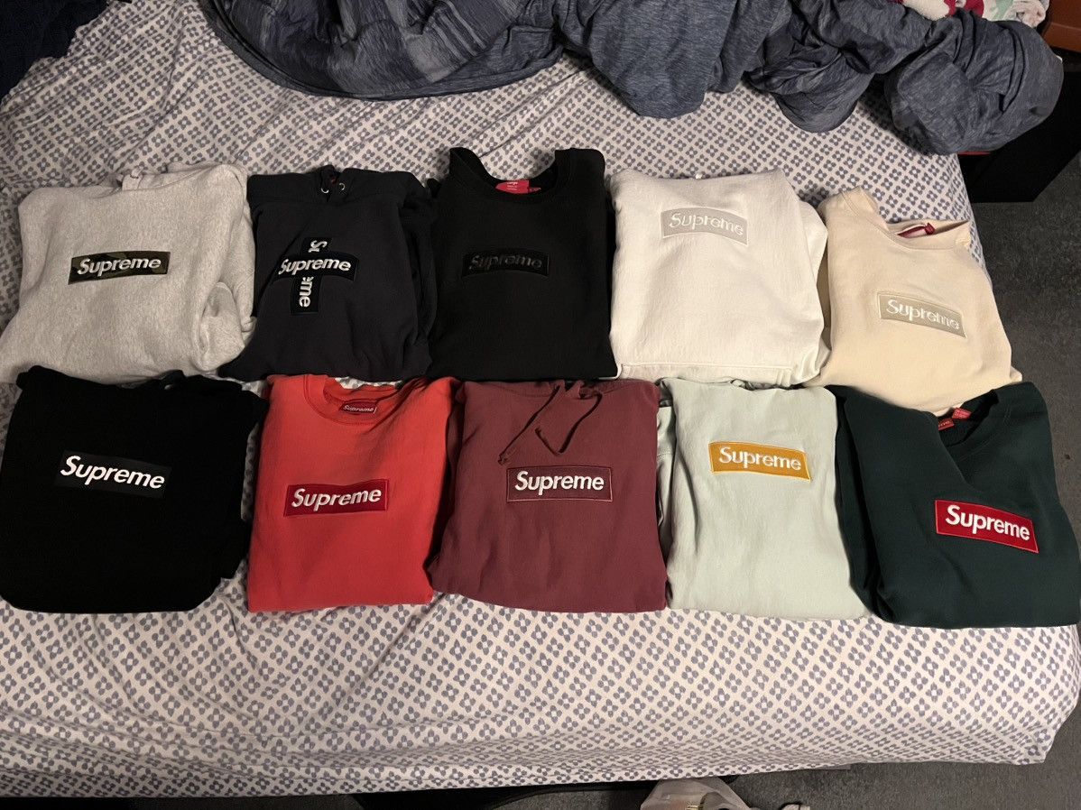 Supreme × Vintage Supreme ice blue box logo hoodie Size US M / EU 48-50 / 2 - 6 Thumbnail