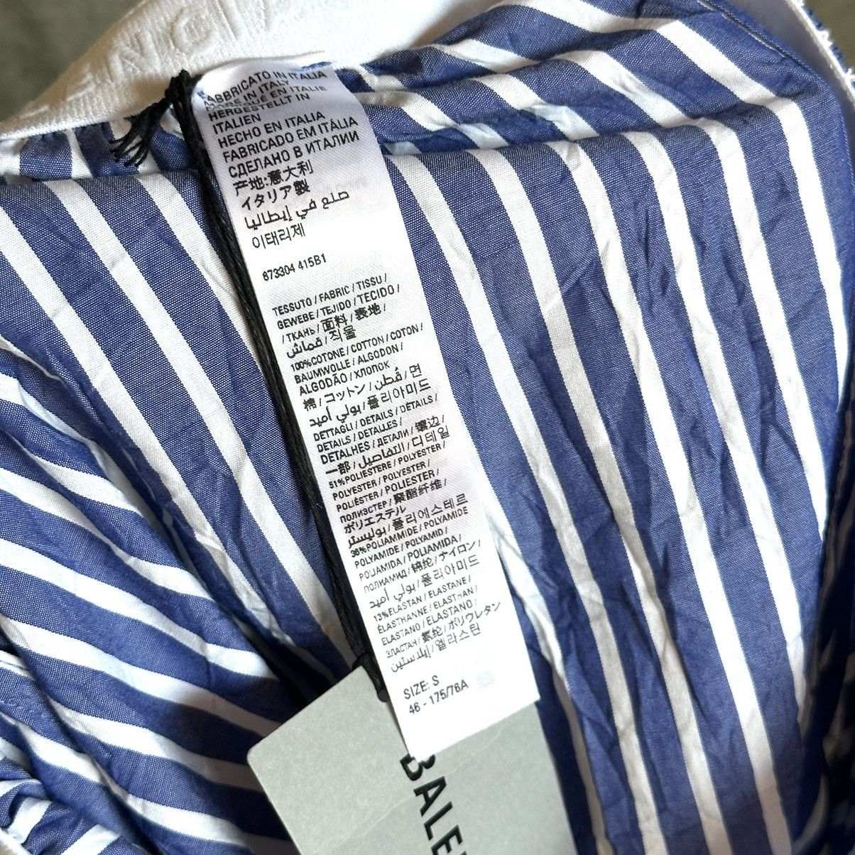 Balenciaga Crinkled Striped Poplin Boxer Shorts Size US 30 / EU 46 - 7 Thumbnail