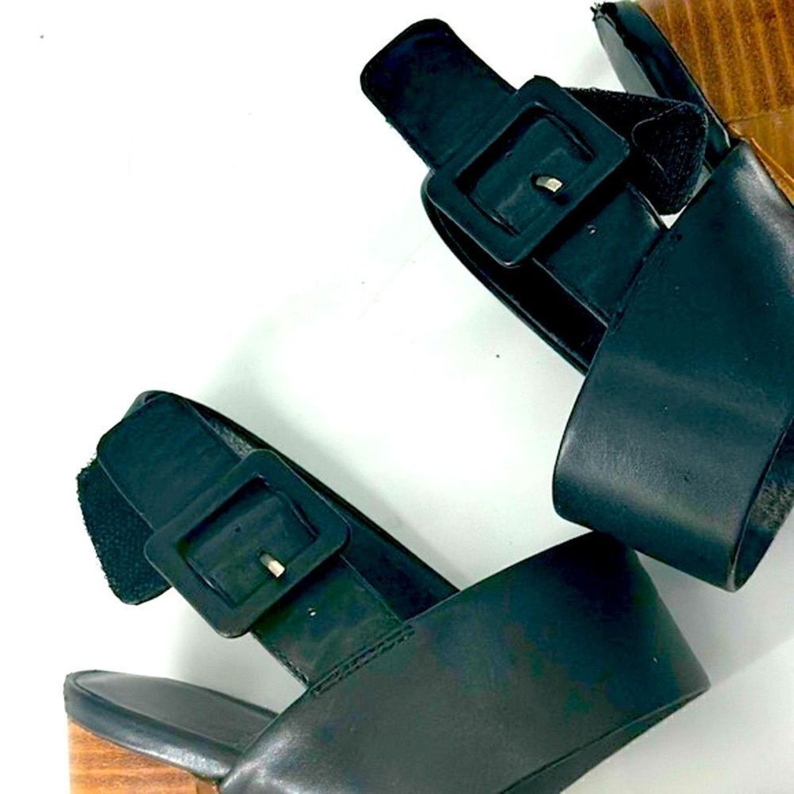 Jeffrey Campbell JEFFREY CAMPBELL Ammaly Black Slingback Platform Sandal 9 Size US 9 / IT 39 - 6 Thumbnail