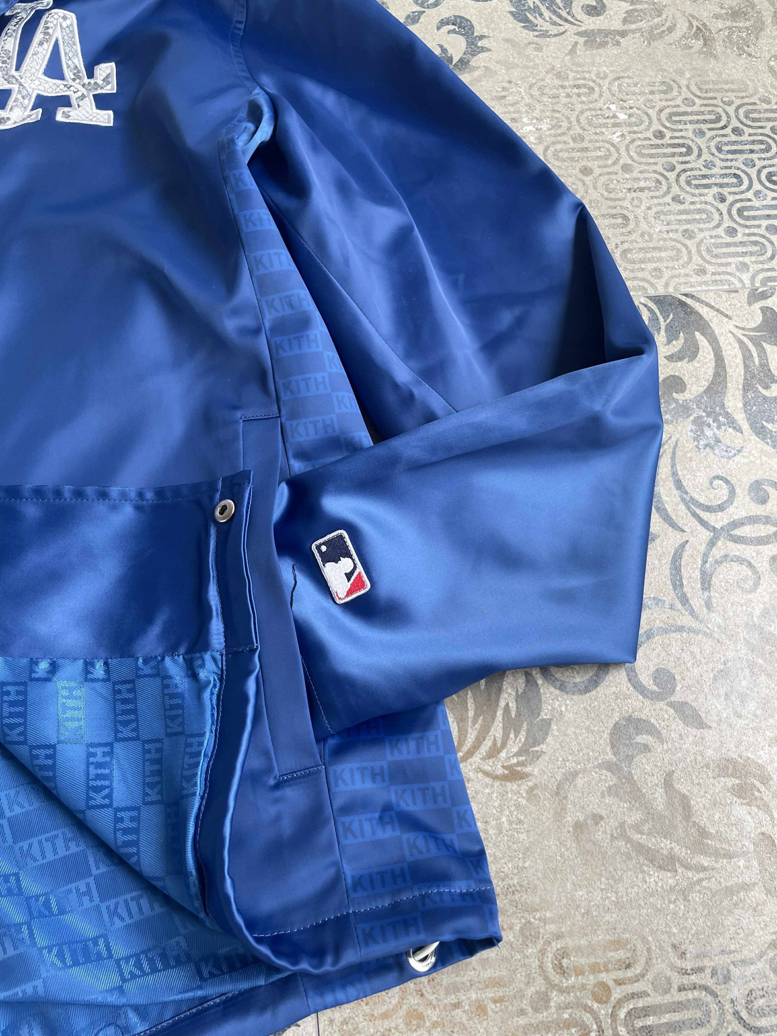 Kith Kith x Dodgers La MLB coaches Jacket Blue Size L Size US L / EU 52-54 / 3 - 9 Thumbnail