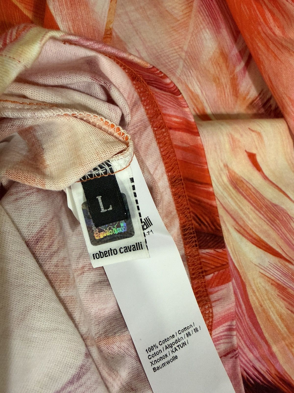 Roberto Cavalli Roberto Cavalli XL Crew Neck T-Shirt - Originally $680 Size US L / EU 52-54 / 3 - 5 Thumbnail