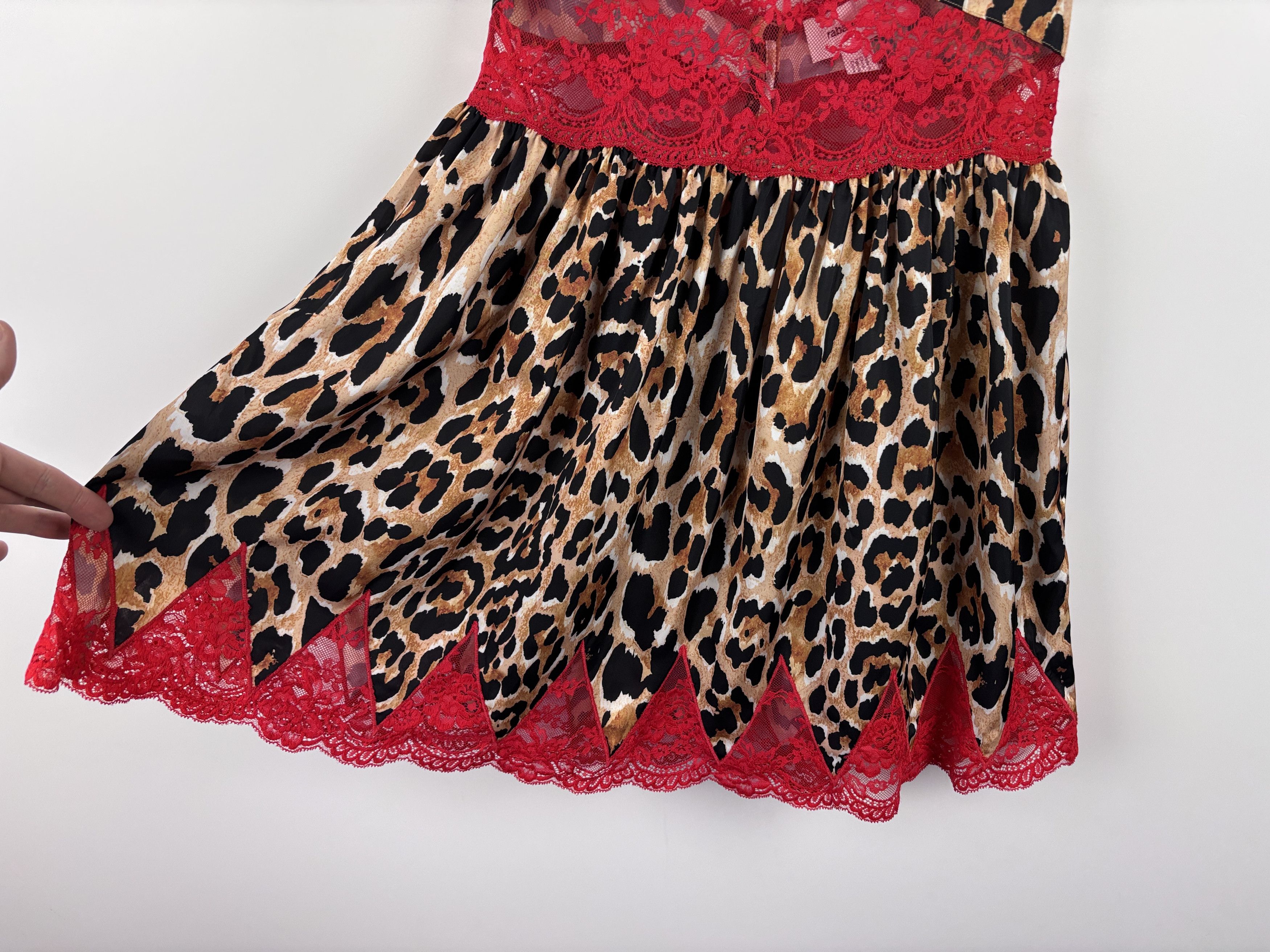 Paco Rabanne x H&M Leopard Mini Lace Dress Multicolor Size S