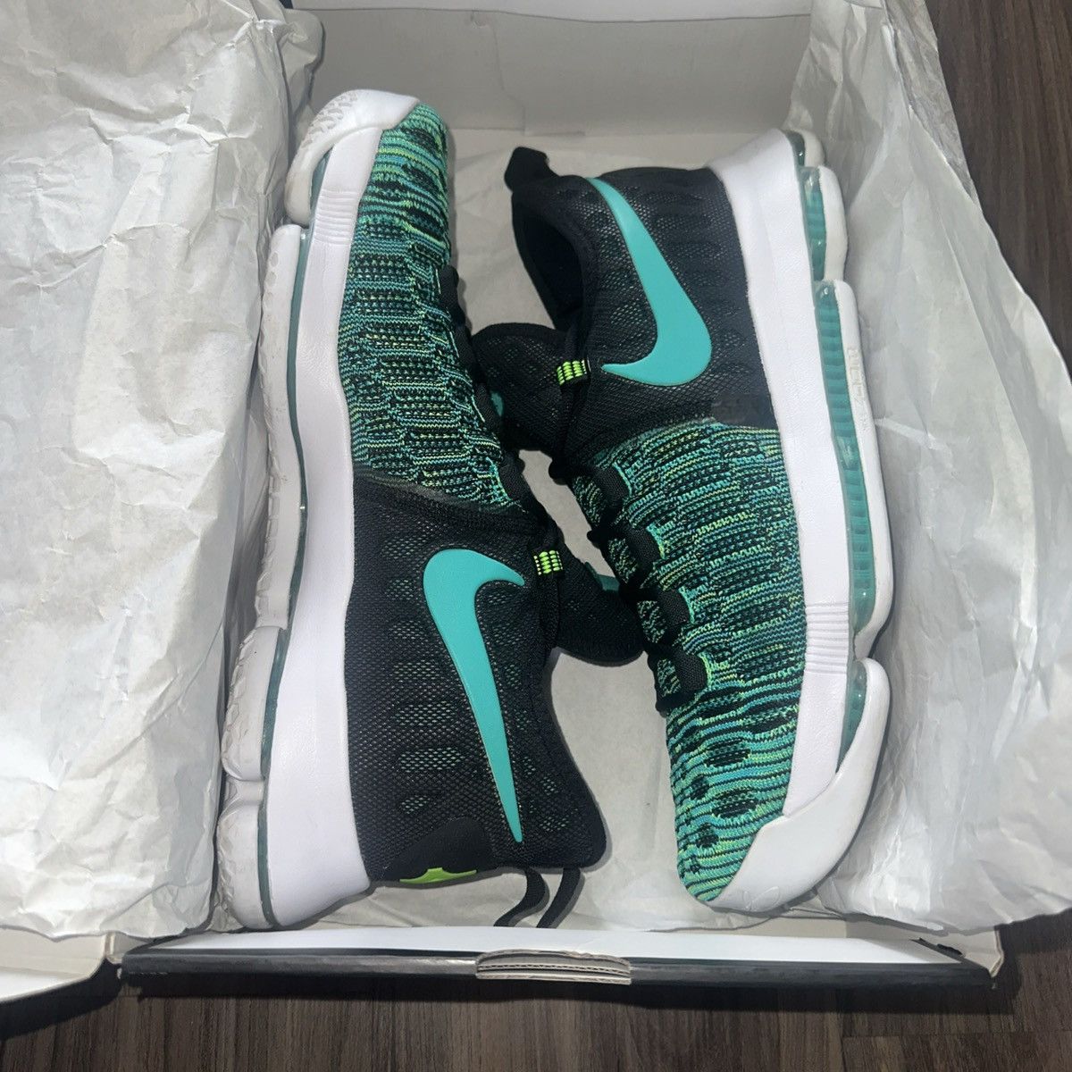 Nike Nike Zoom KD 9 Clear Jade/Black Men’s Size 10.5 - Worn Once Size US 10.5 / EU 43-44 - 8 Thumbnail