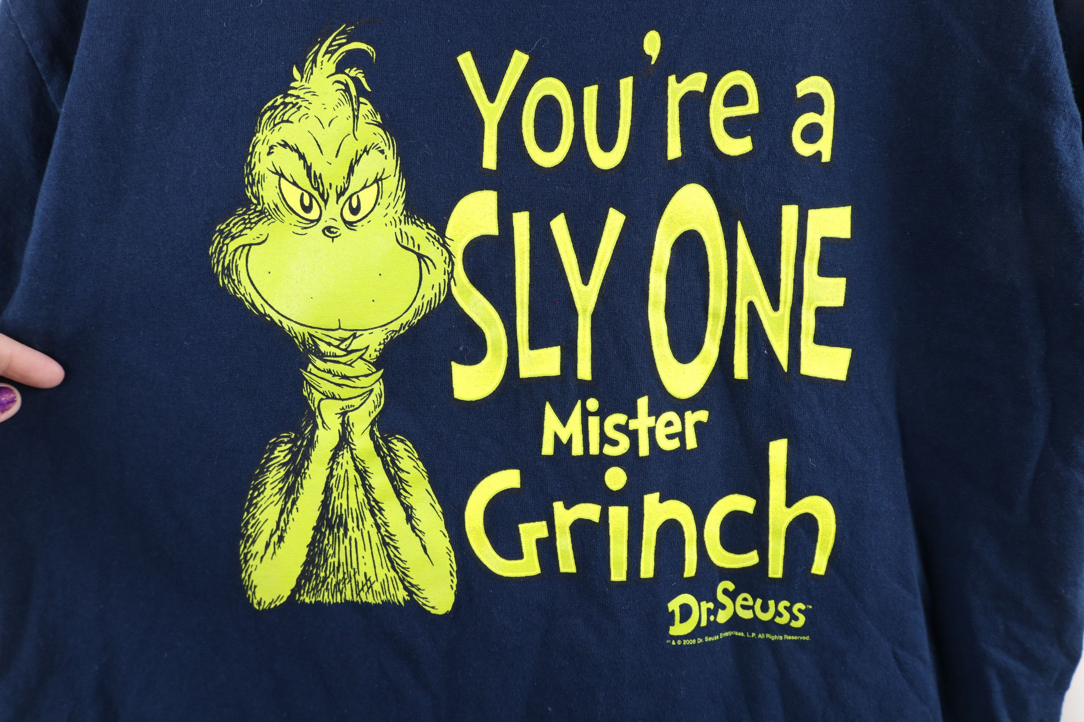 Vintage Vintage Y2K Dr Seuss Faded The Grinch Short Sleeve T-Shirt Size US L / EU 52-54 / 3 - 4 Thumbnail