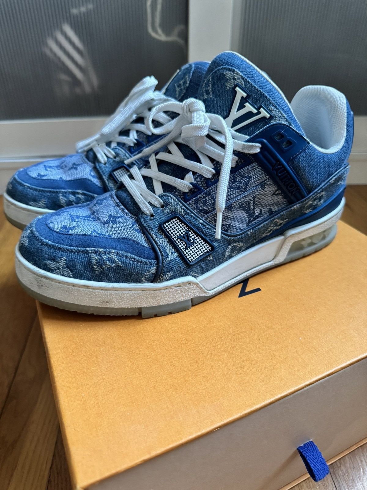 Louis Vuitton Louis Vuitton monogram denim trainers Size US 6.5 / EU 39-40 - 2 Thumbnail