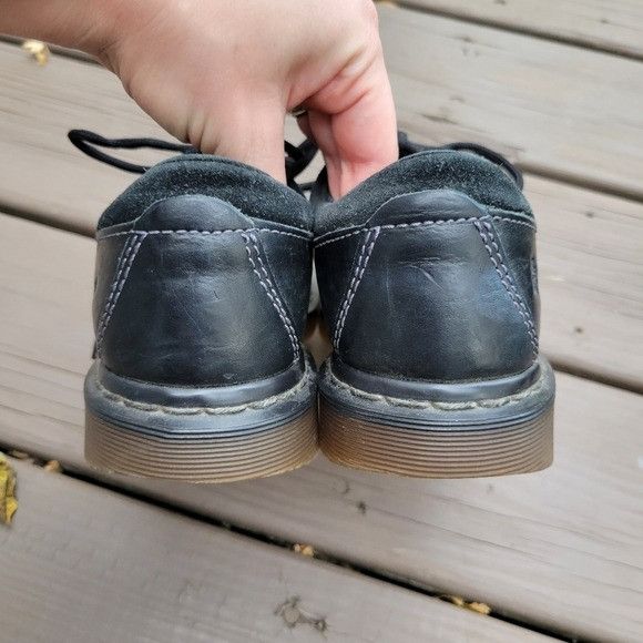 Dr. Martens × Vintage Vintage 90s y2k Dr Martens Docs Chunky Cap Toe Black Leather Size US 6 / IT 36 - 5 Thumbnail