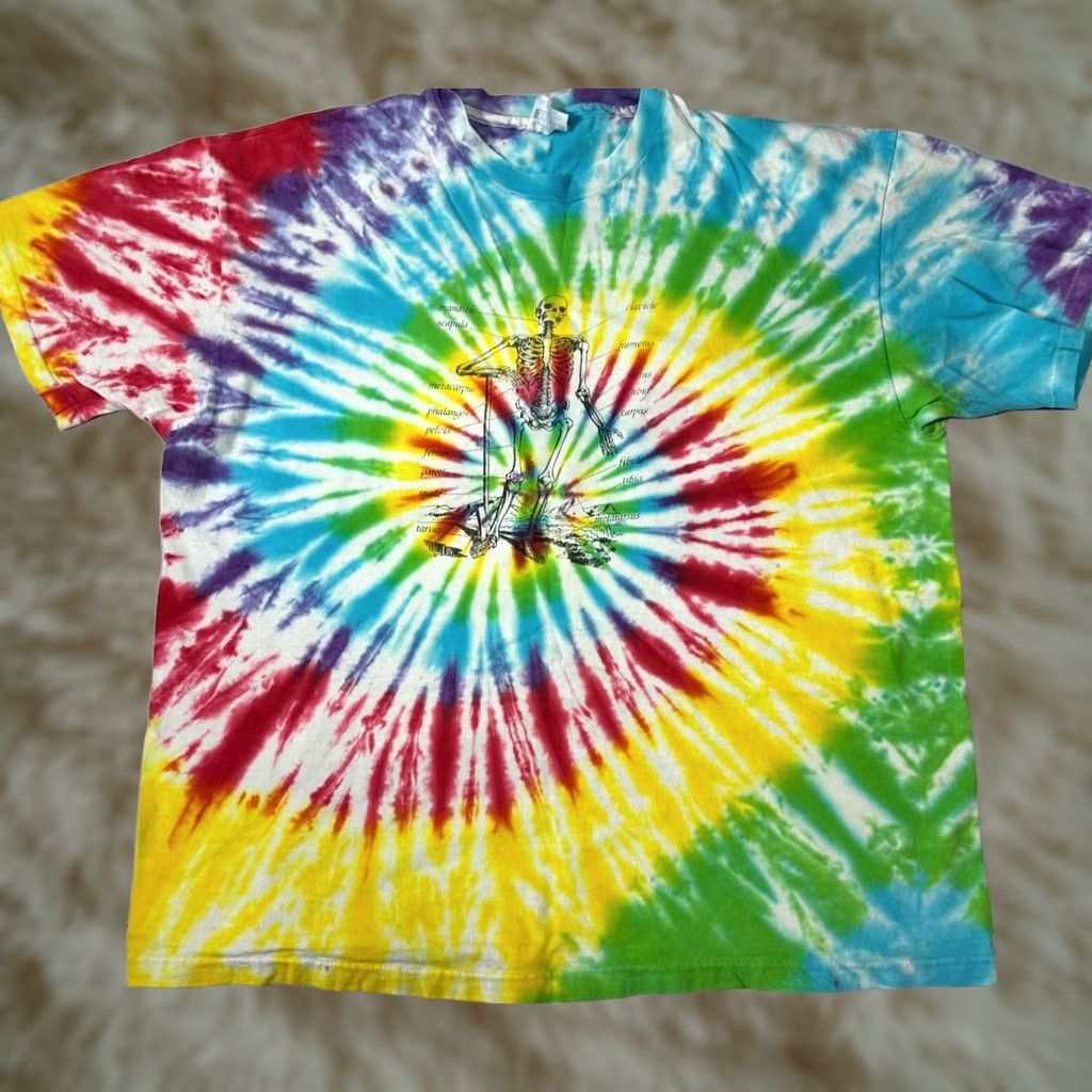 Hanes Vtg Hanes XL T-Shirt Multicolor Skull Skeleton R Us 1990s Mens Size US XL / EU 56 / 4 - 1 Thumbnail