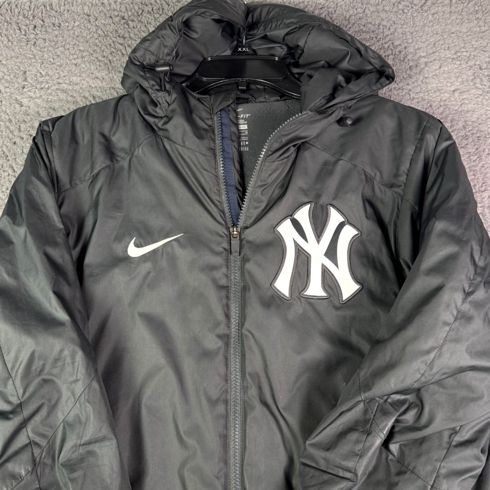 Nike Nike Storm Fit New York Yankees Puffer Jacket Mens M Black Hooded MLB Full Zip Size US M / EU 48-50 / 2 - 2 Thumbnail