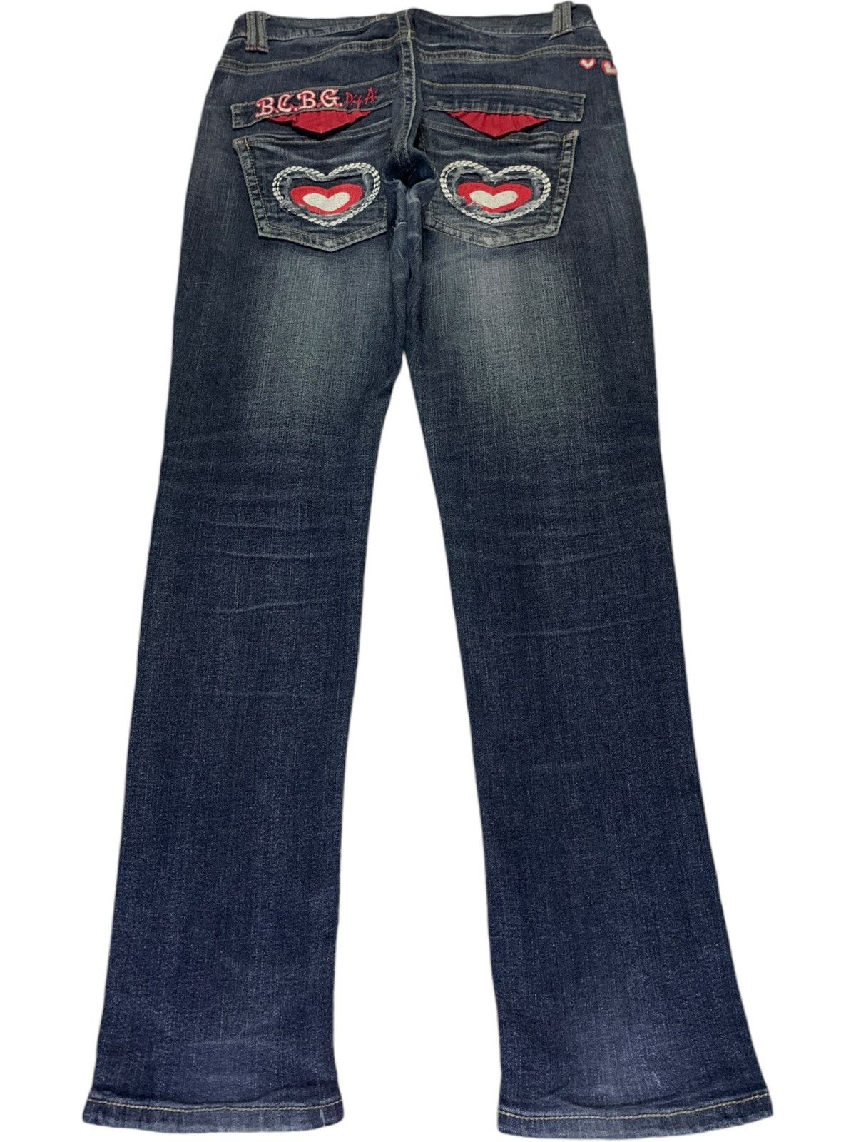 Japanese Brand Vintage Japanese Brand Faded Wash Embellished Jeans Size 31" - 2 Thumbnail