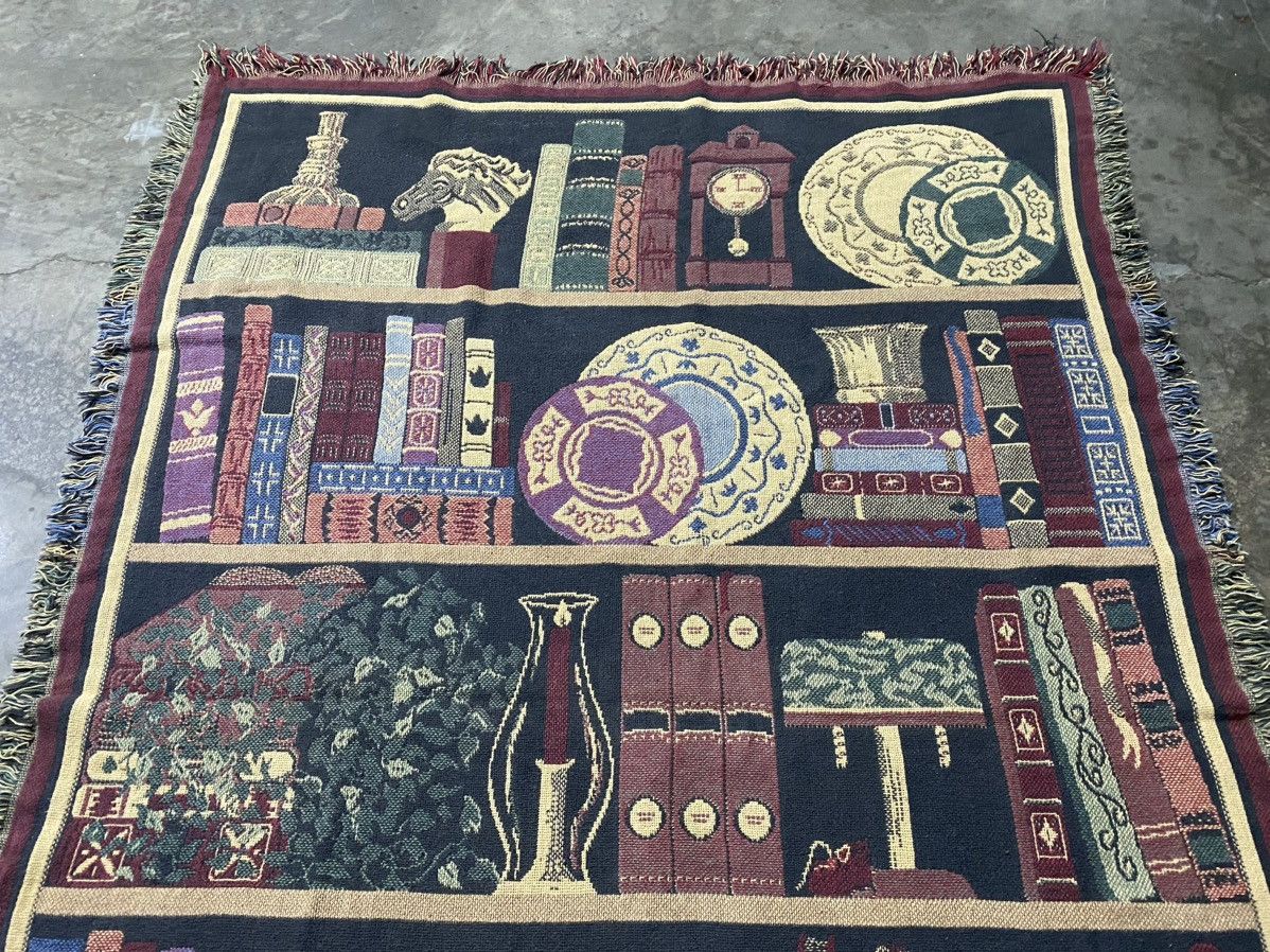 Other Goodwin Weavers Library Bookshelf Throw Blanket Vintage Size ONE SIZE - 3 Thumbnail