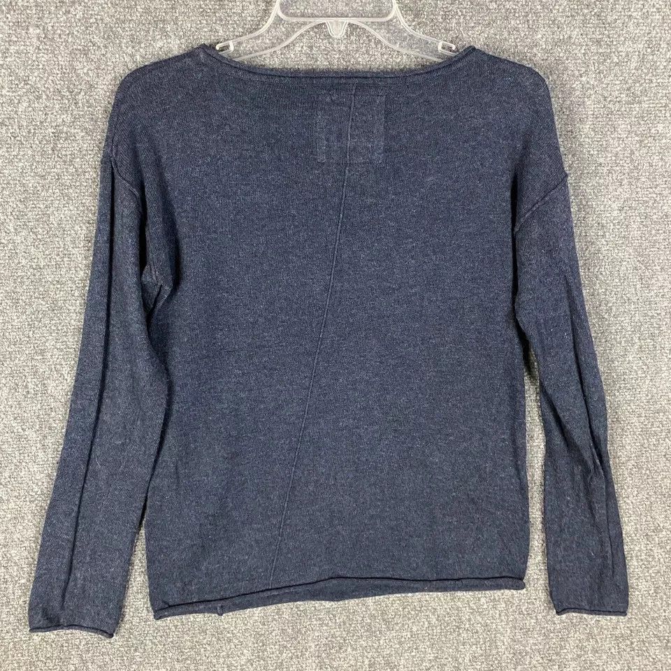 H&M H&M LOGG Sweater Women's Small Pullover Blue Cotton Blend S Size S / US 4 / IT 40 - 8 Thumbnail