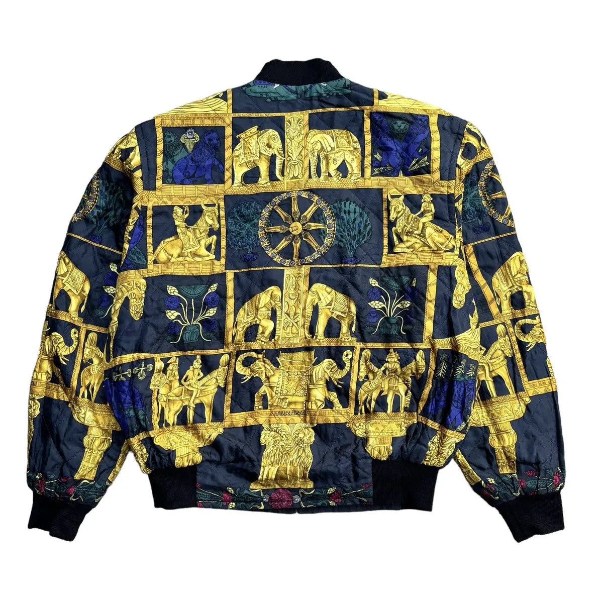 Hermes Vintage Hermes "Torana" Silk Bomber Jacket Size US S / EU 44-46 / 1 - 4 Thumbnail