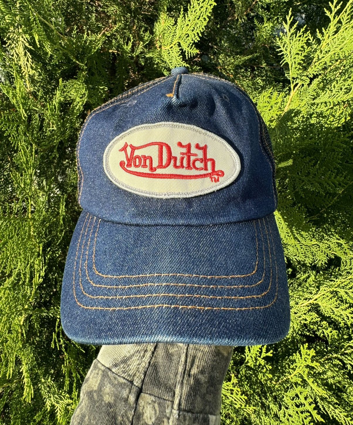 Vintage Vintage Von Dutch denim Y2K trap Tryuck Hat cap Jeans Logo Size ONE SIZE - 1 Thumbnail