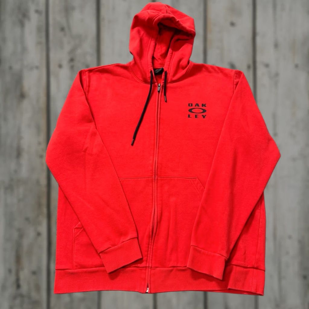 Oakley Oakley Jacket Men XL Regular Fit Red Cotton Blend Full Zip Activewear Overcoat Size US XL / EU 56 / 4 - 1 Thumbnail